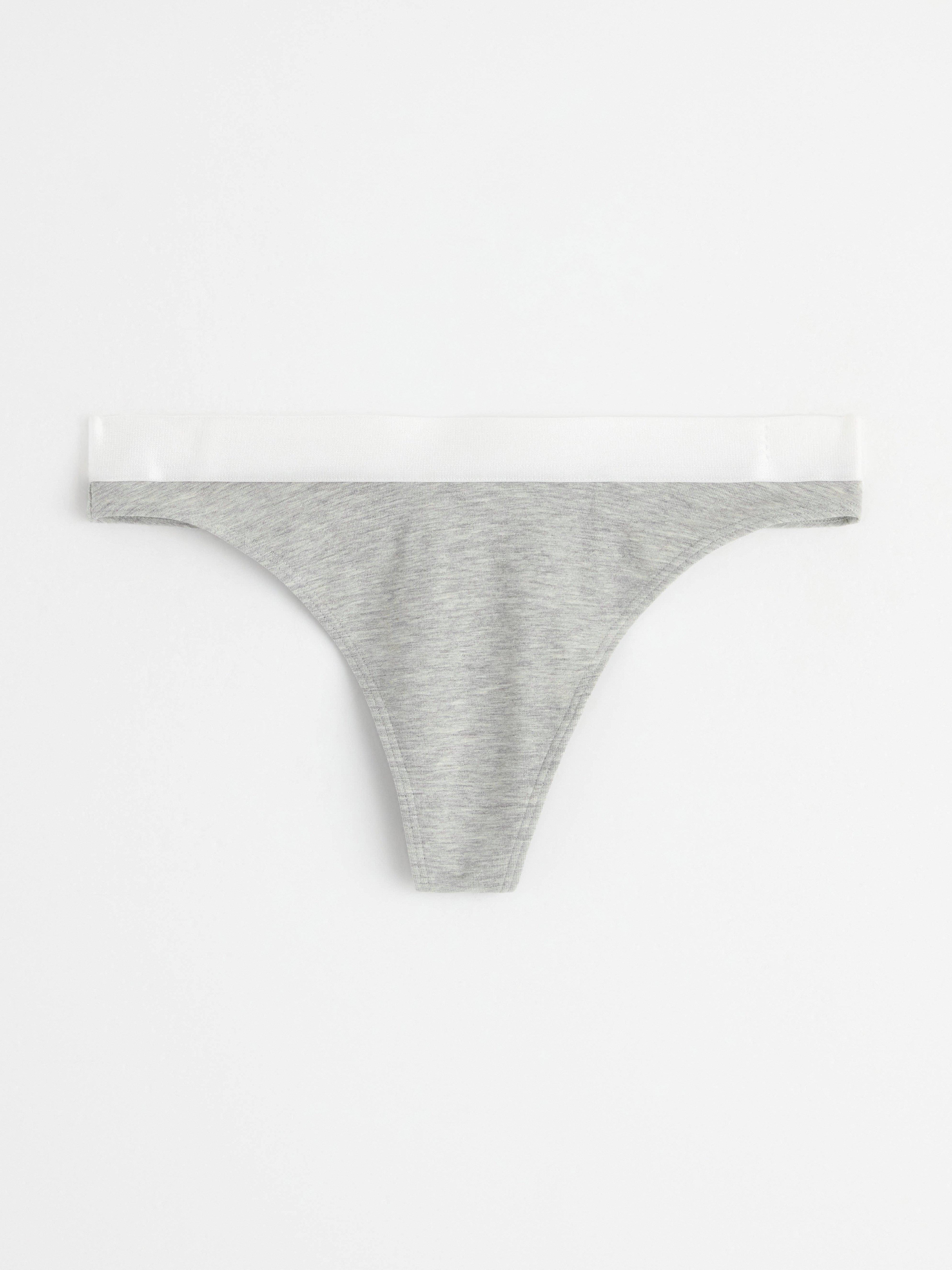 Thong low waist Light Grey Melange