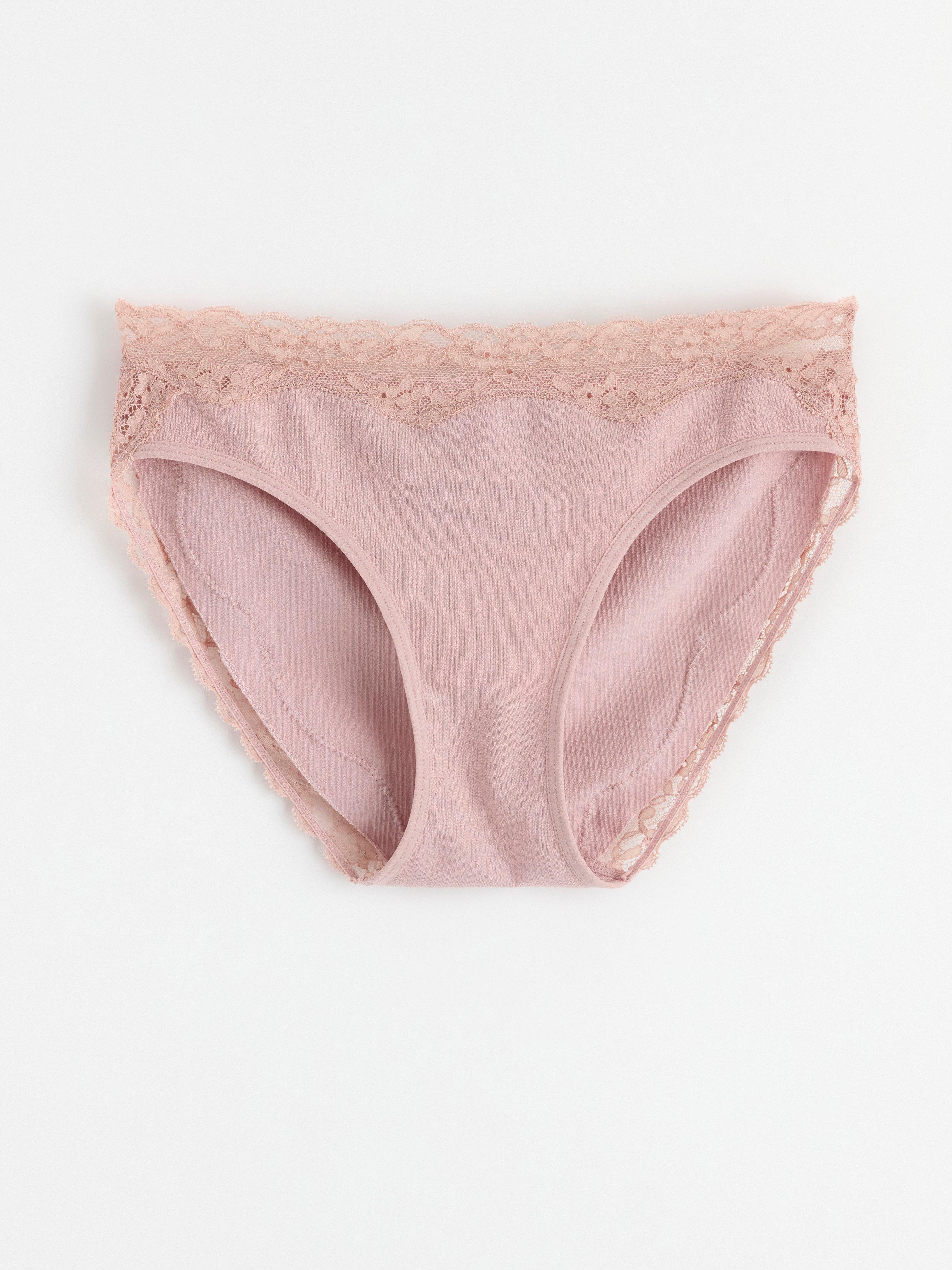 Bikini regular waist briefs Dusty Pink
