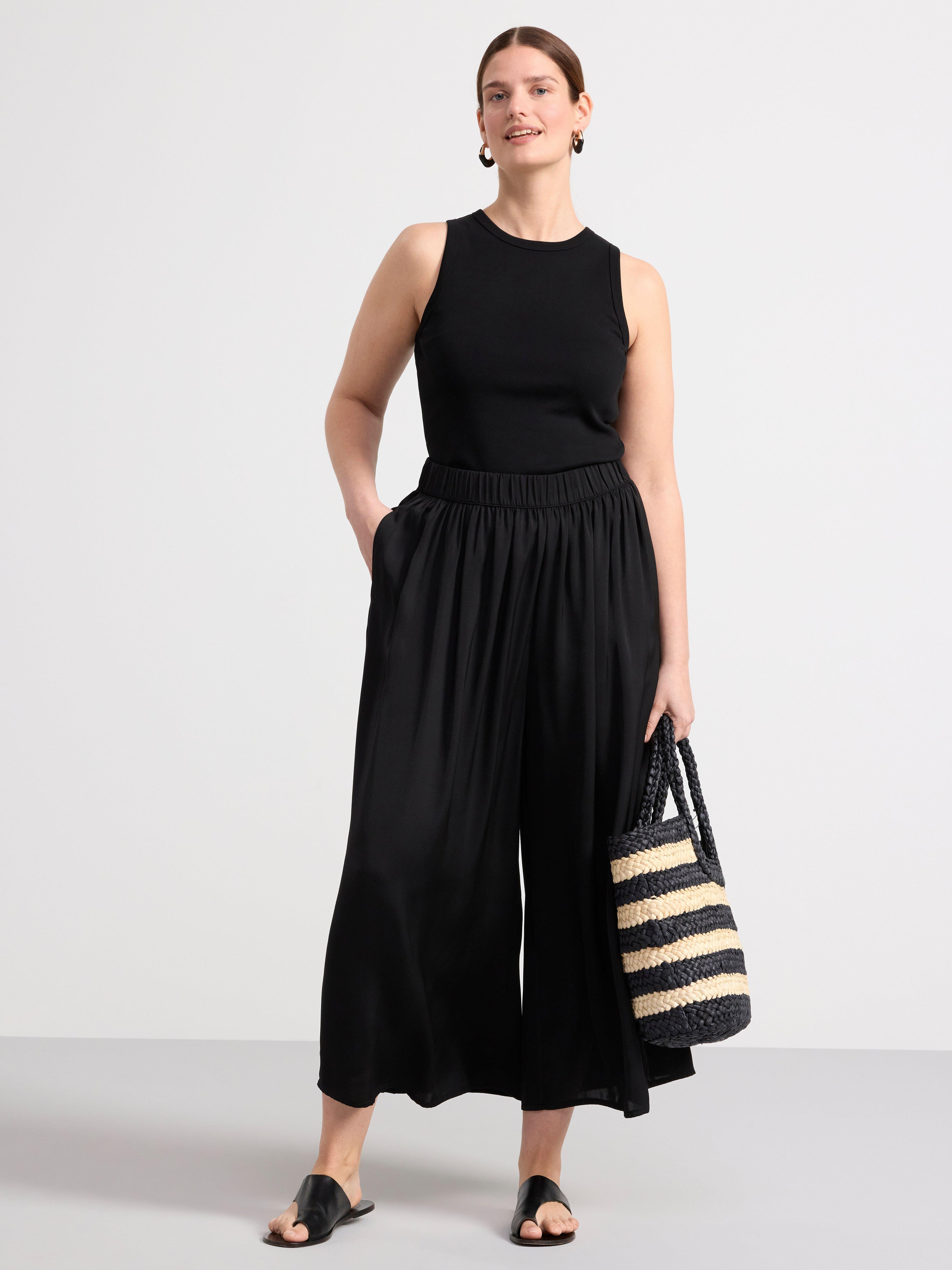 Cotton tank top Black