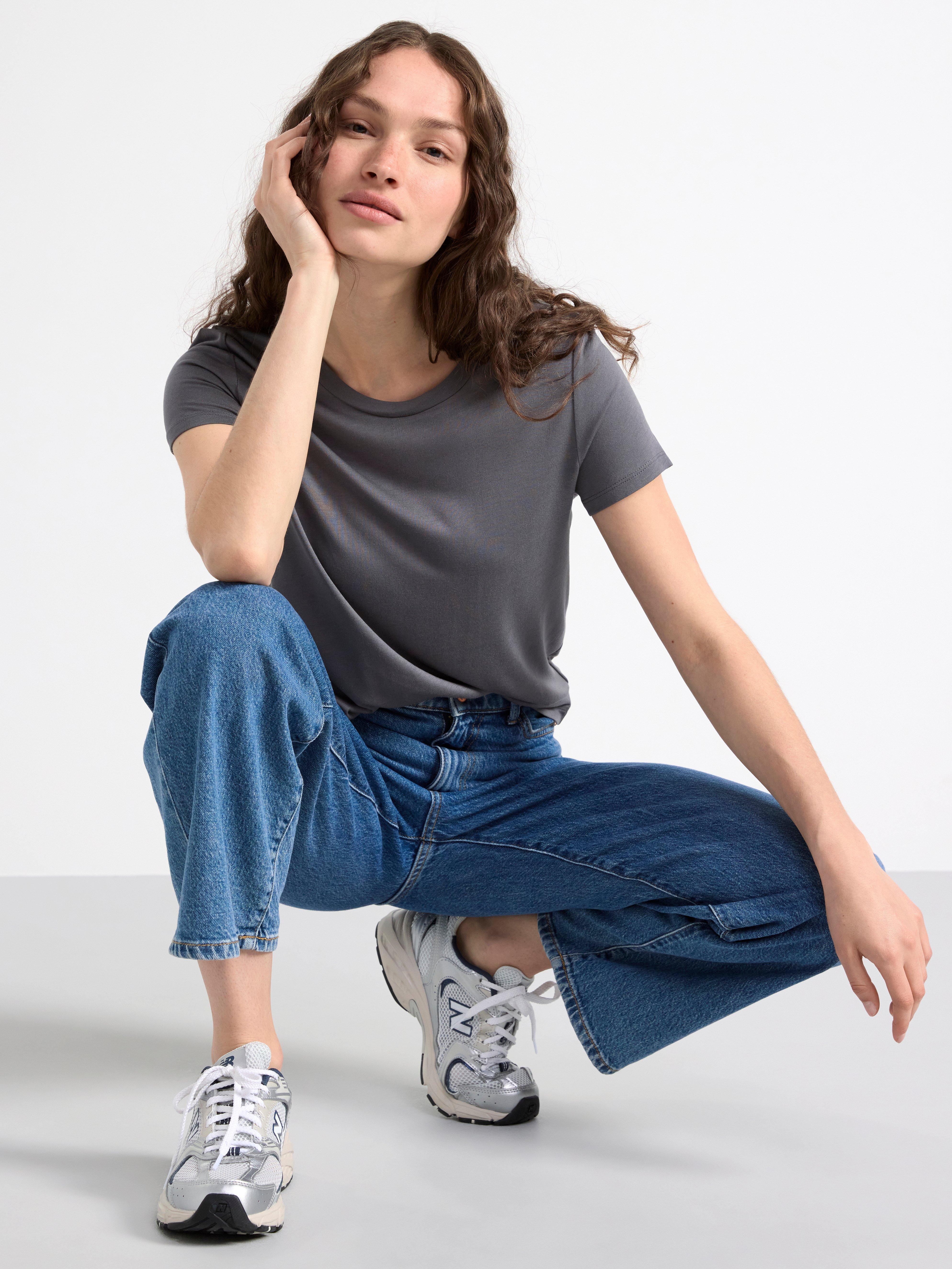 Short sleeve top Dark Grey