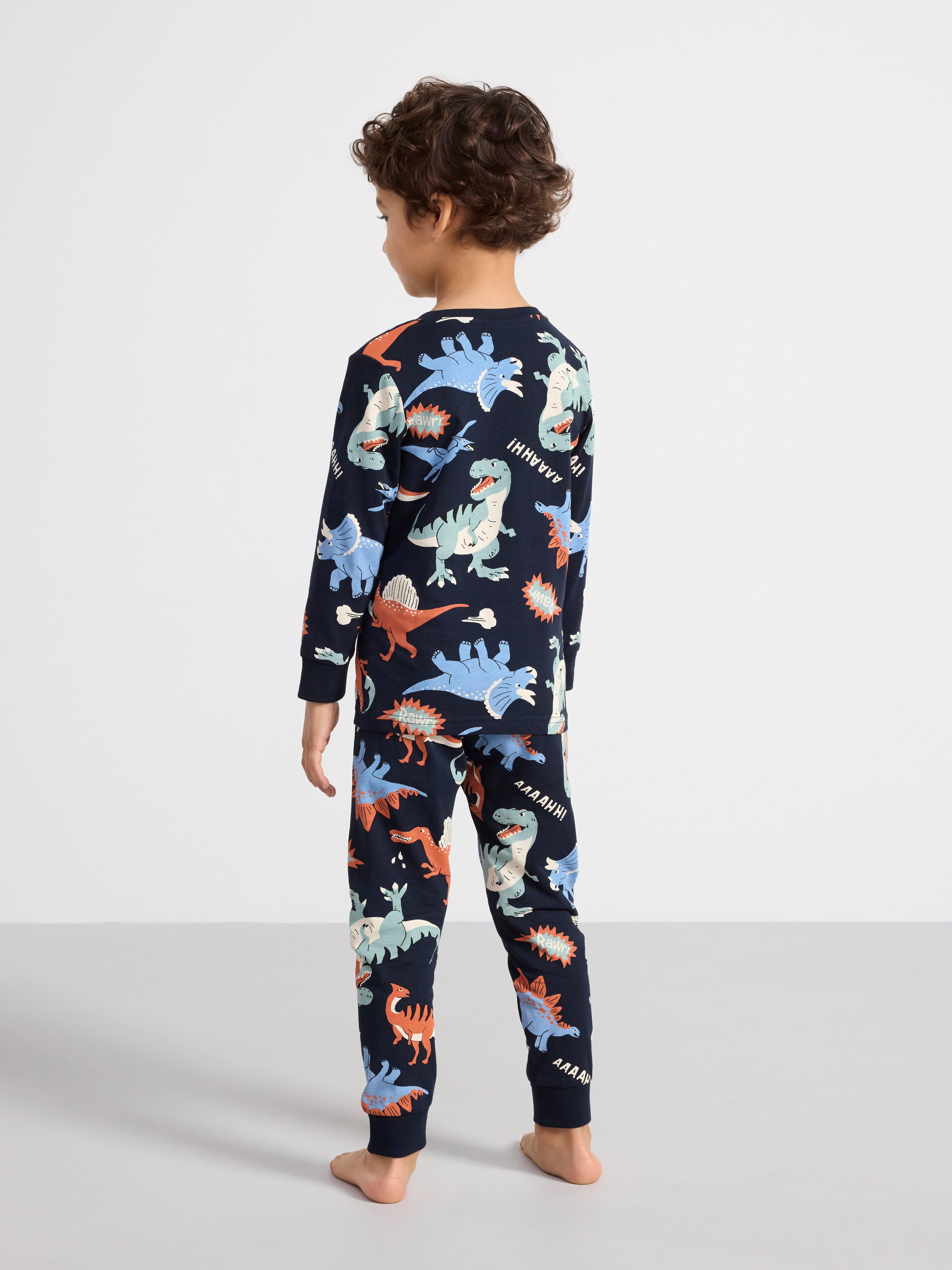 Pyjama set with top and trousers Dark Navy