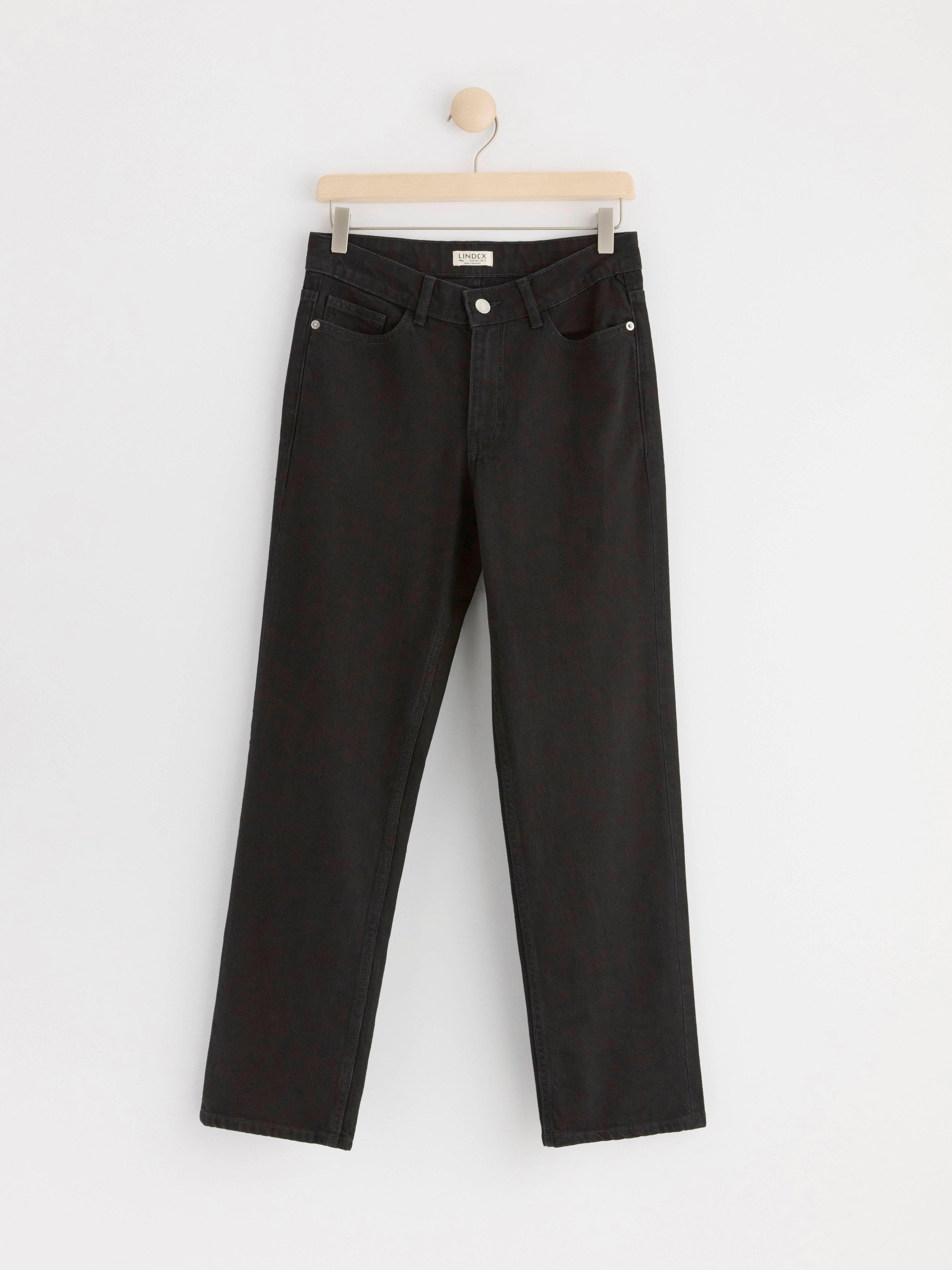 NEA Cropped straight jeans Black