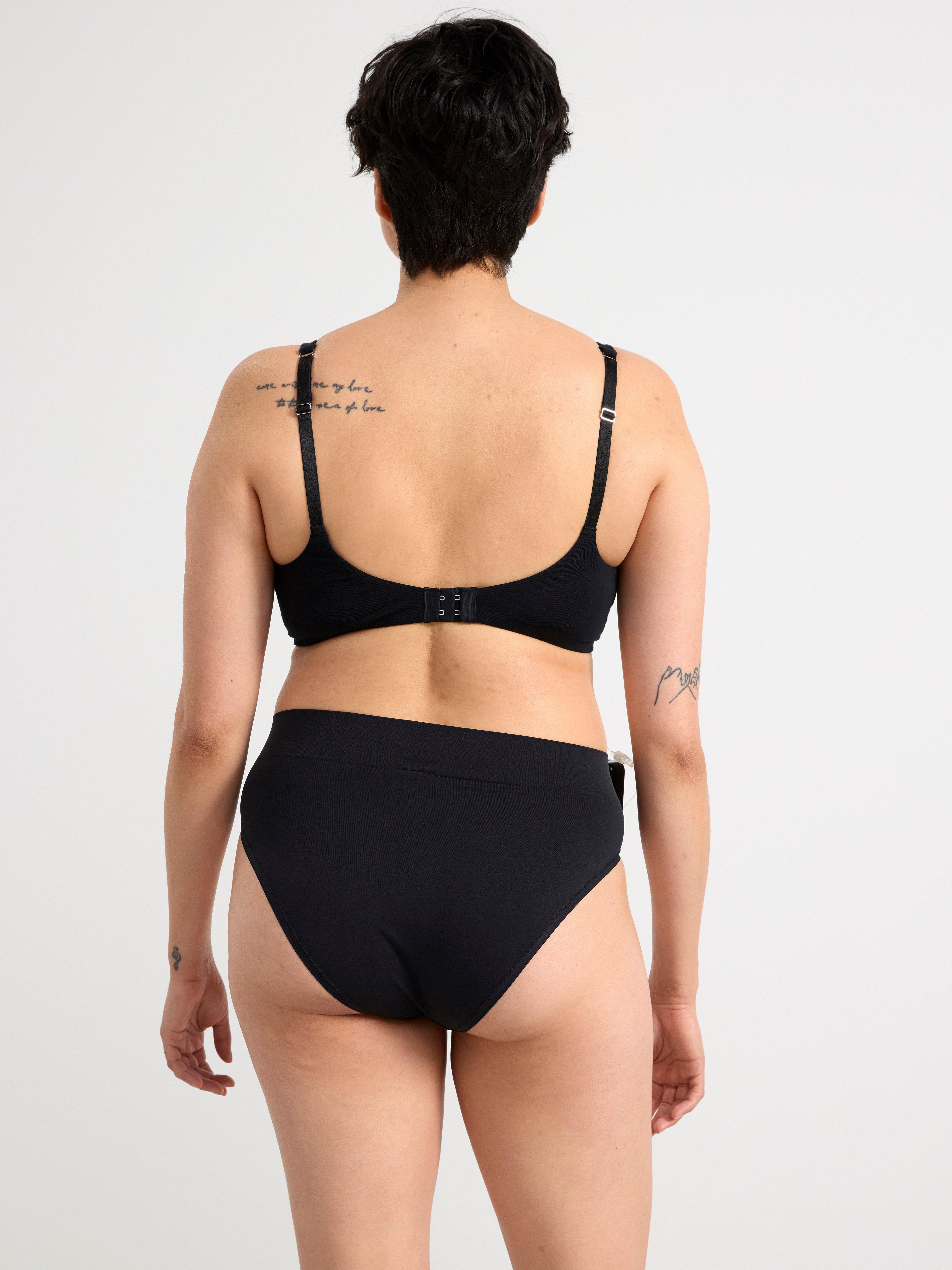 Unpadded underwire bra Black