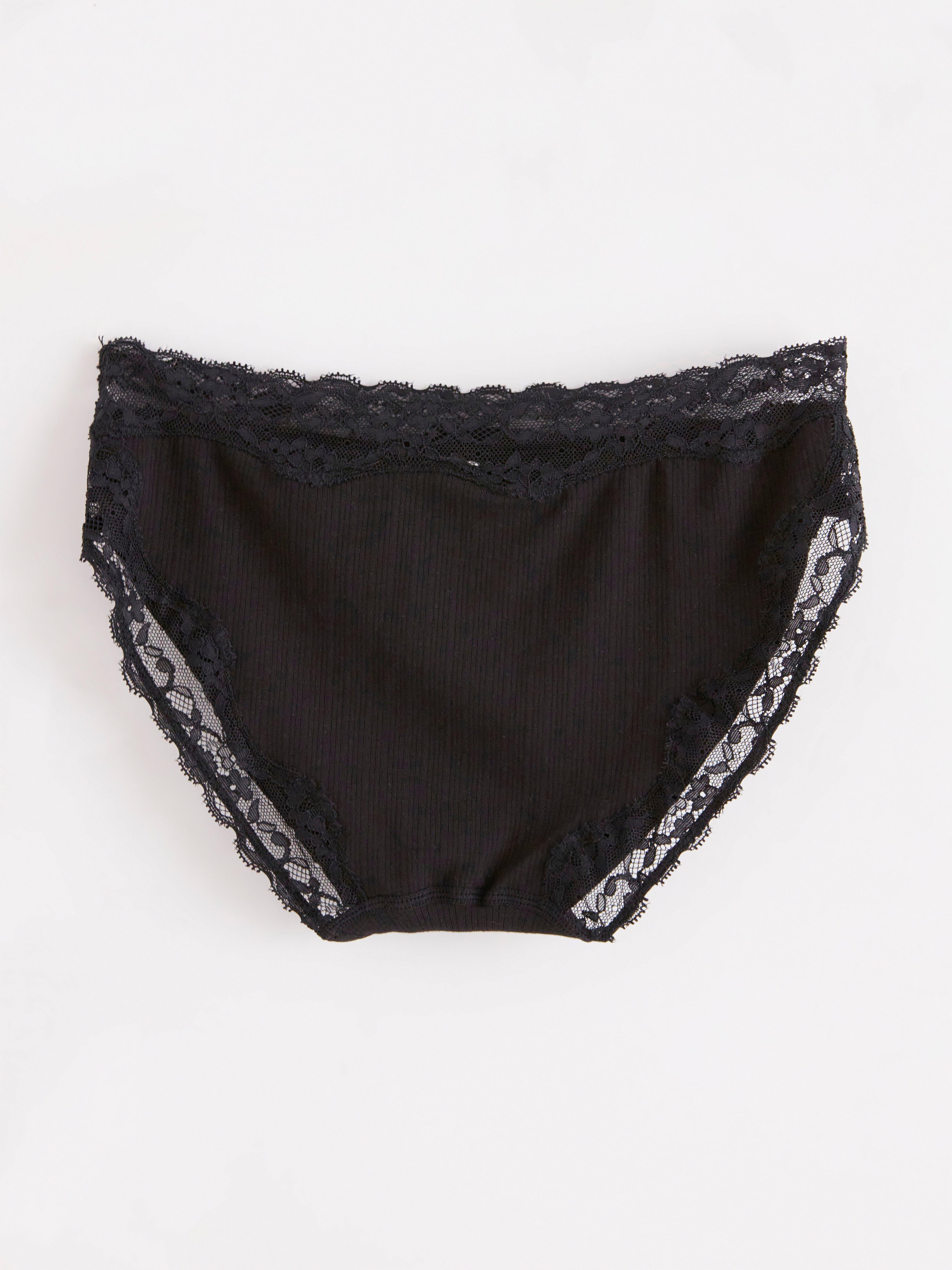 Bikini regular waist briefs Black