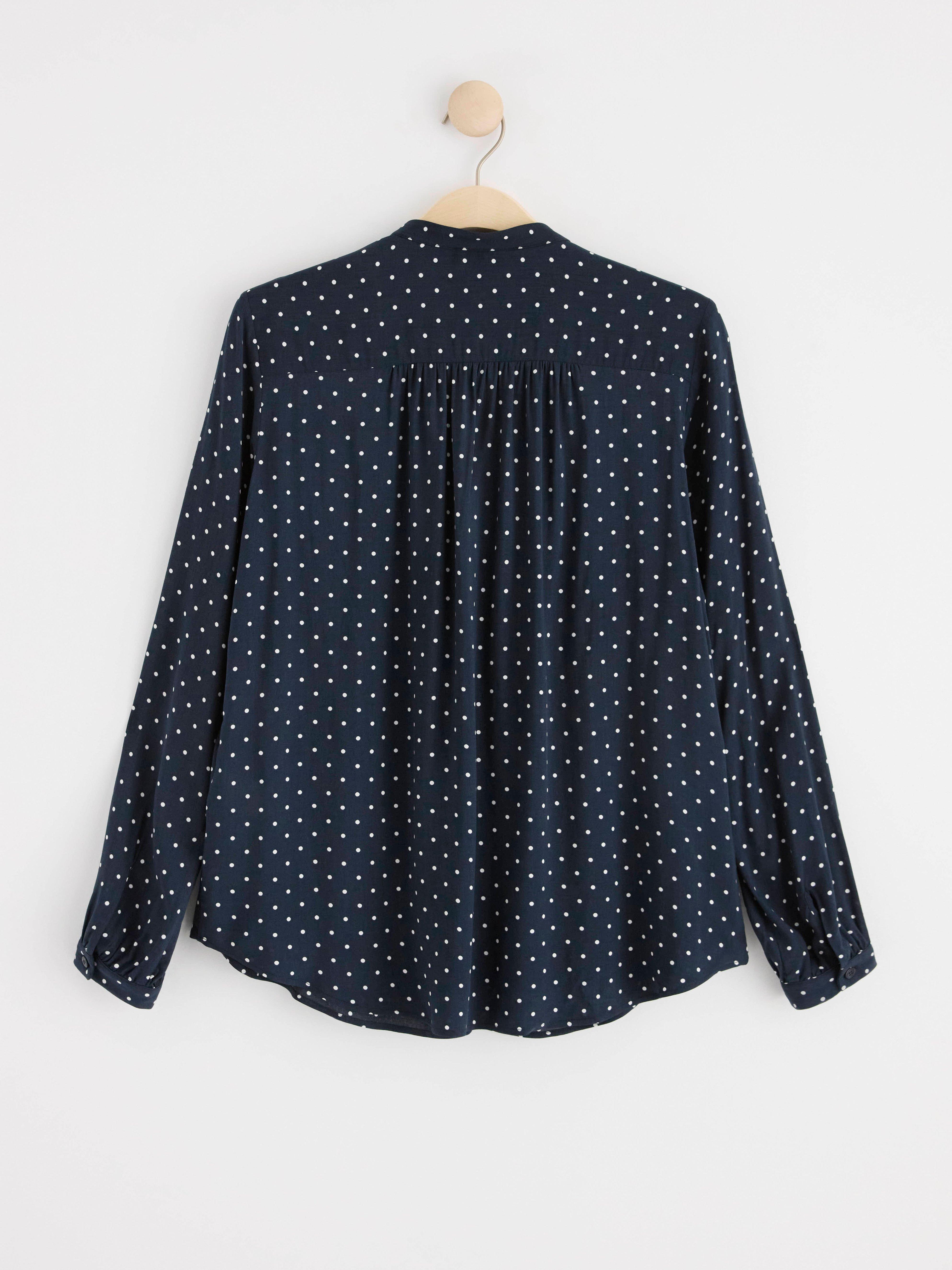 Long sleeve blouse Dark Navy