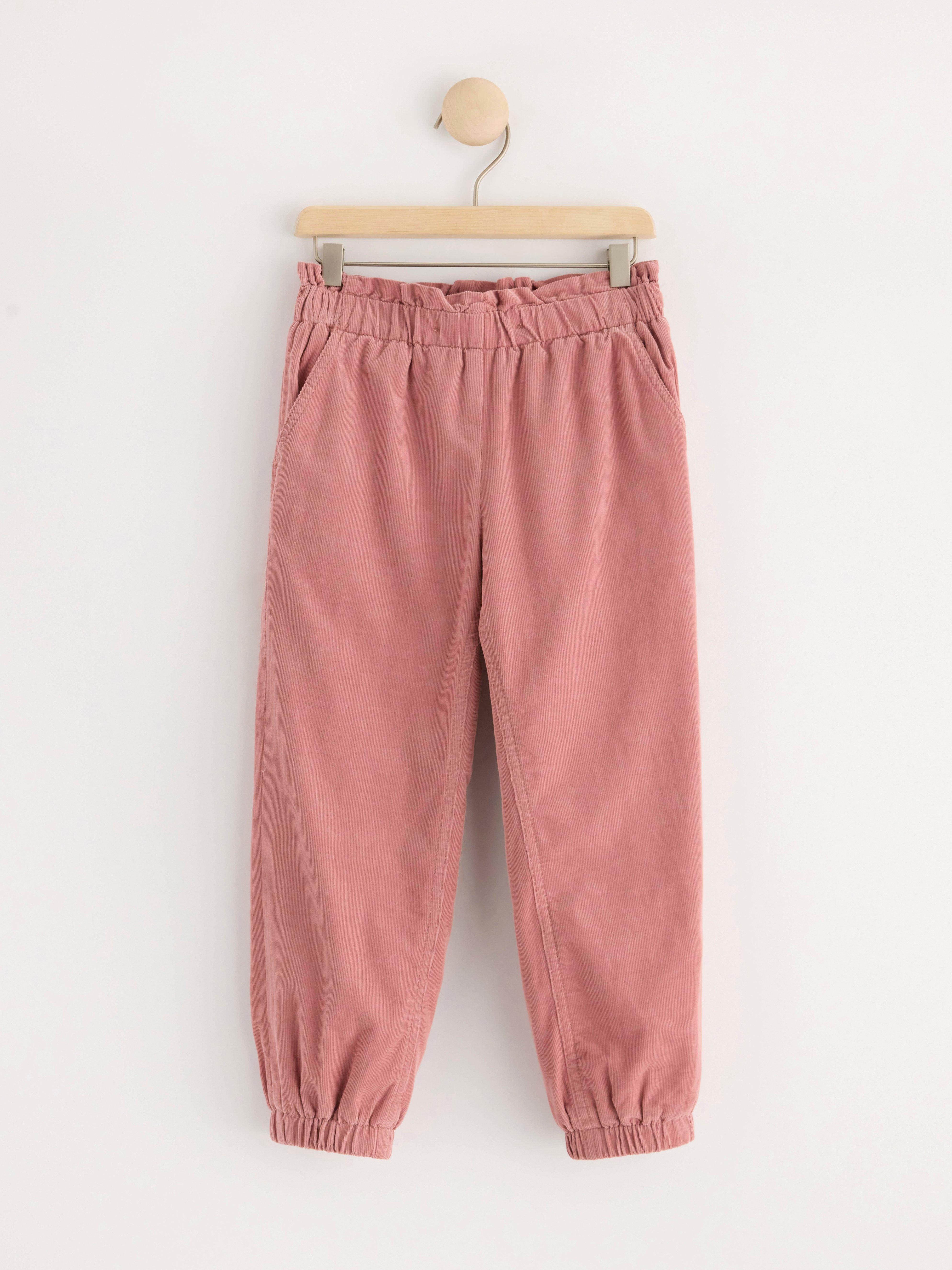TILDE Trousers in corduroy Dusty Pink