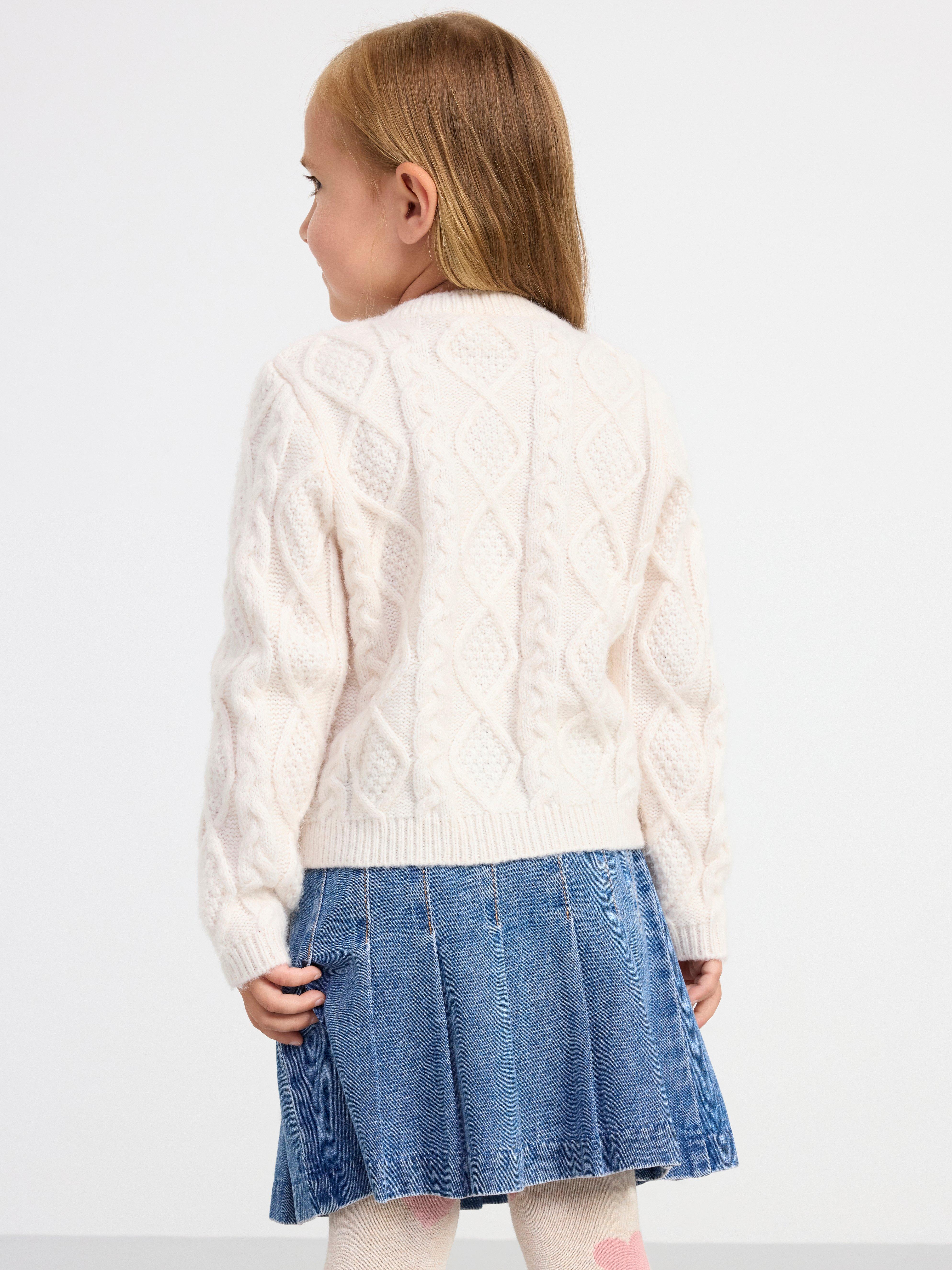 Cardigan cable knit Light Beige