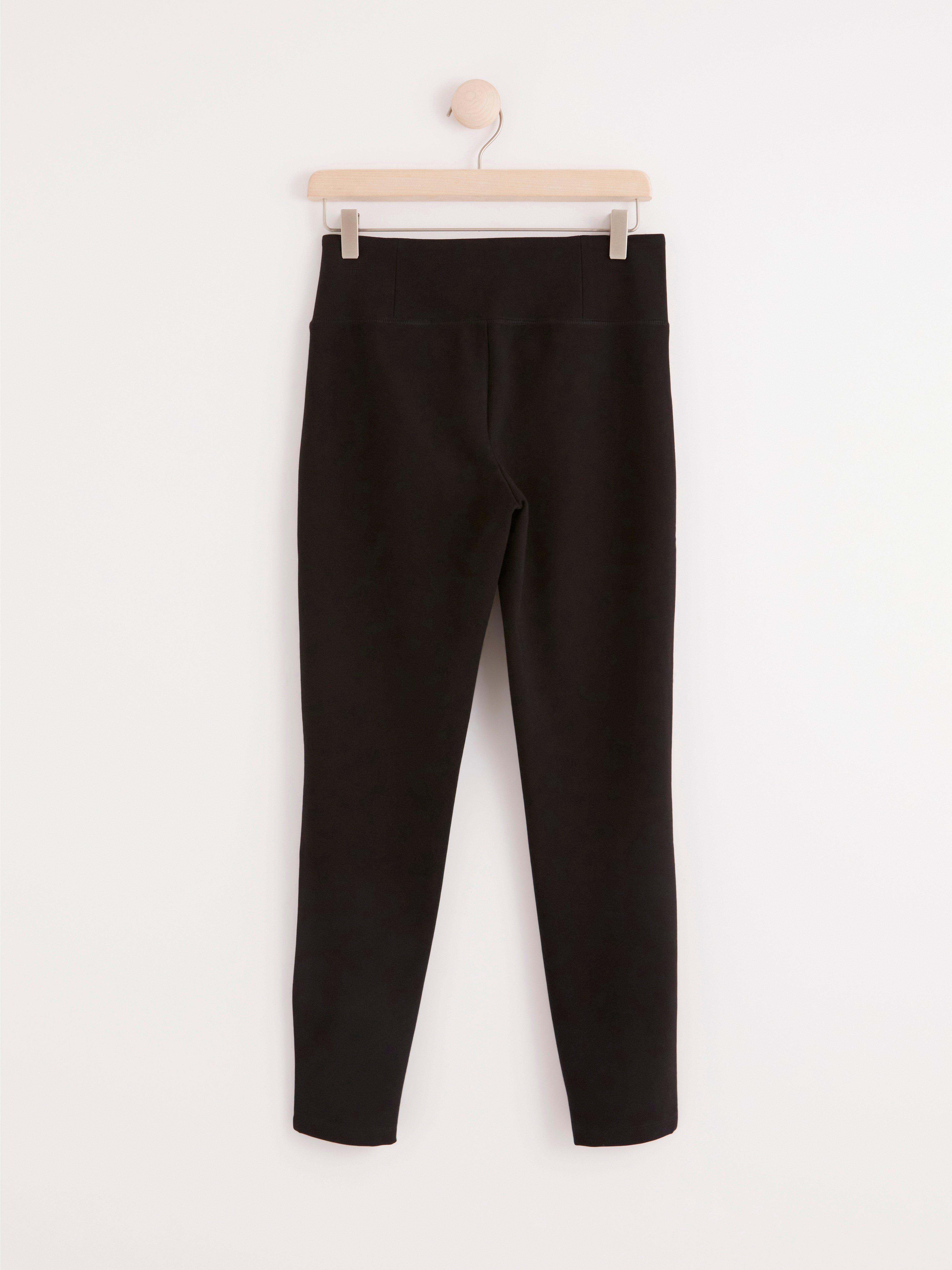 High waist Punto leggings Black