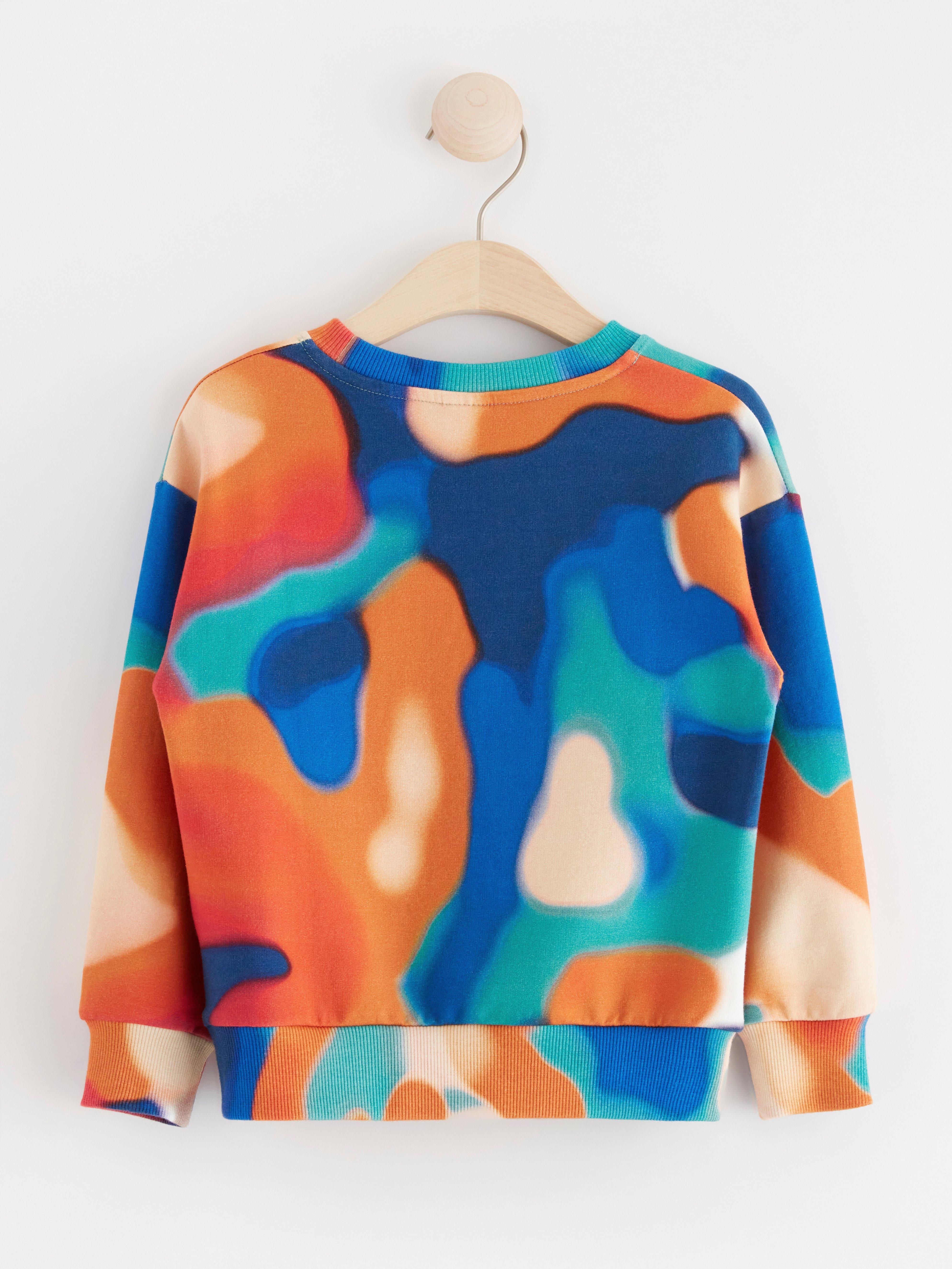 Sweatshirt with brushed inside Light Dusty White