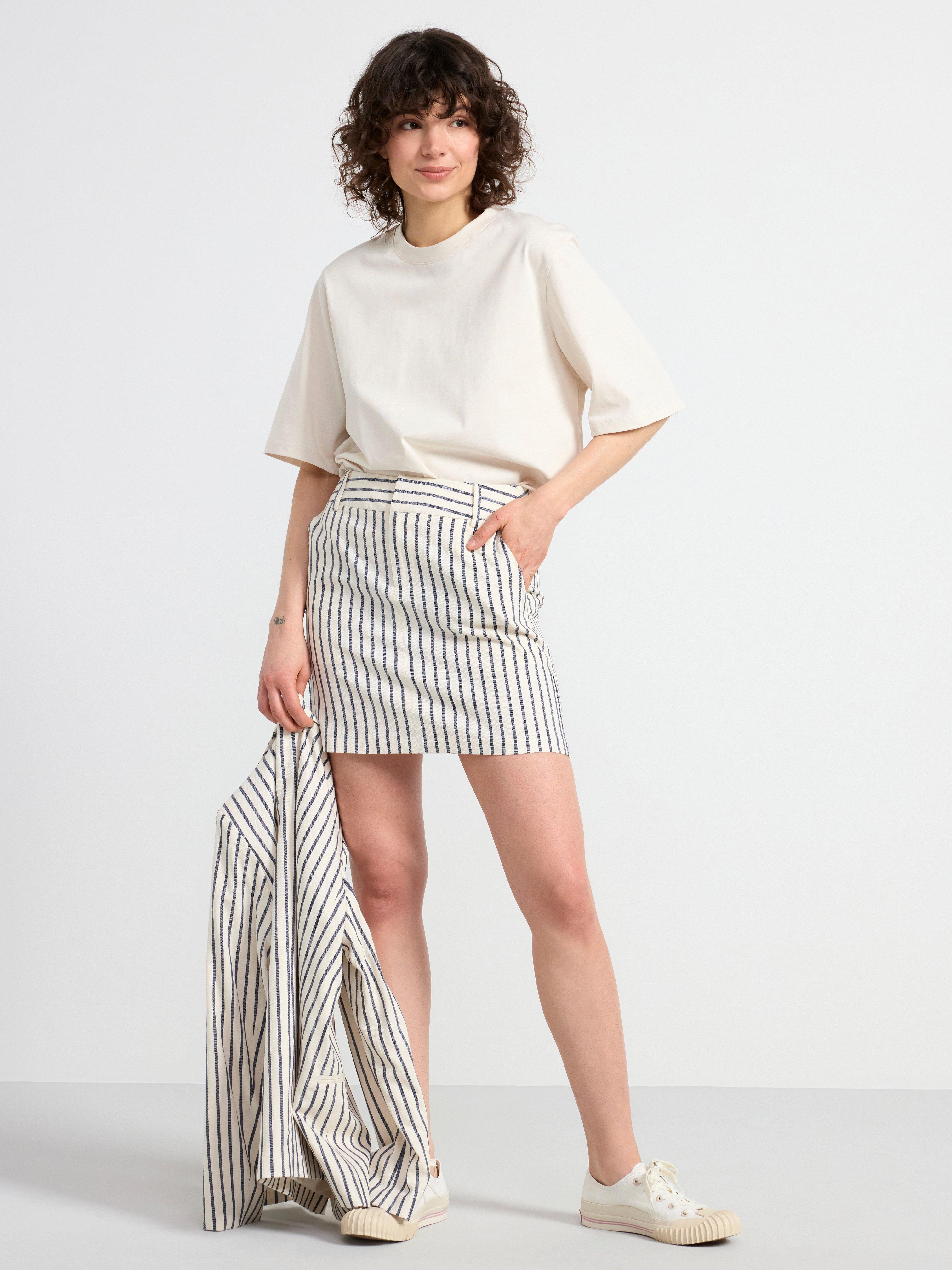 Striped mini skirt Off White