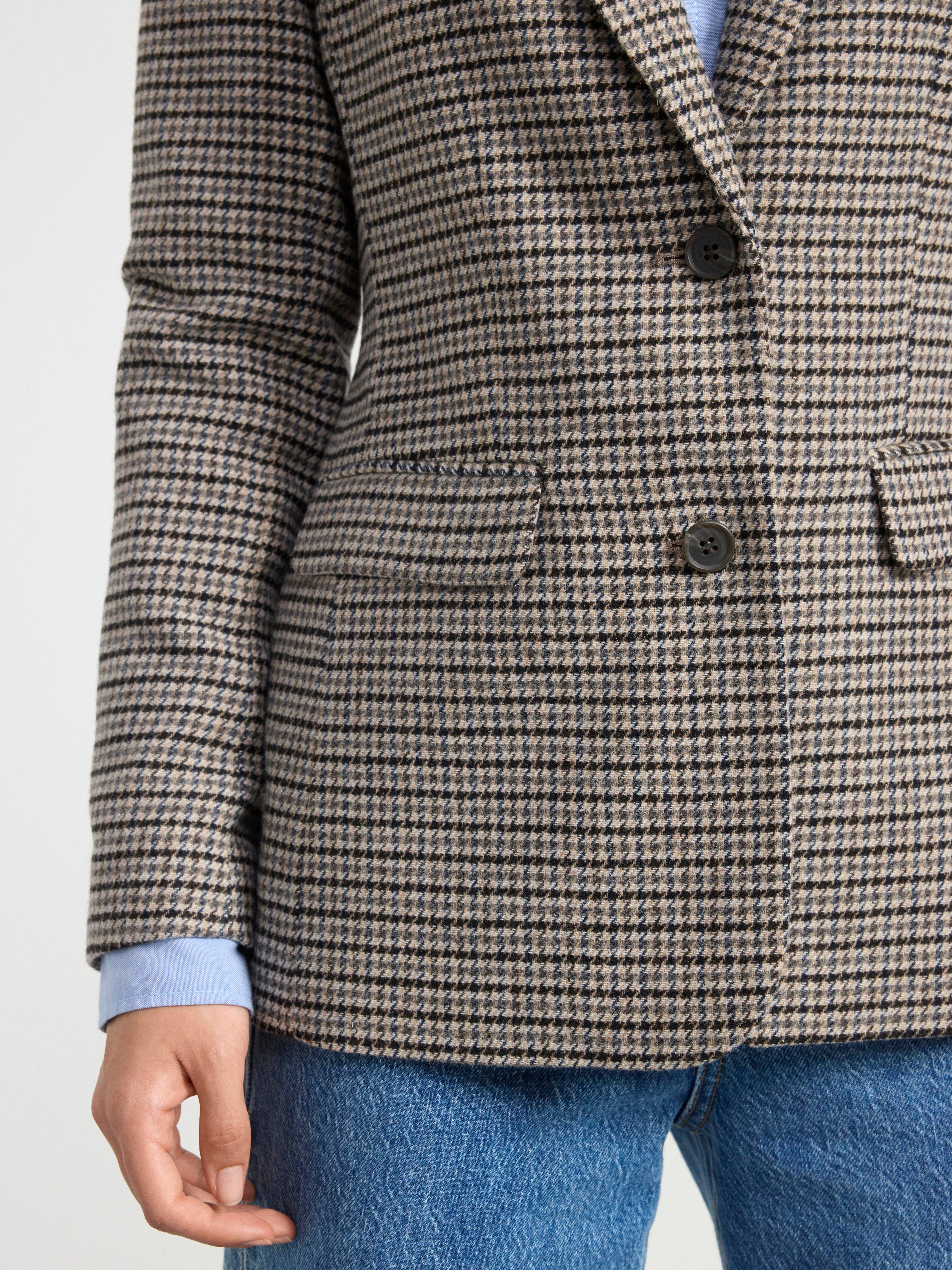 Blazer with houndstooth pattern Light Dusty Grey