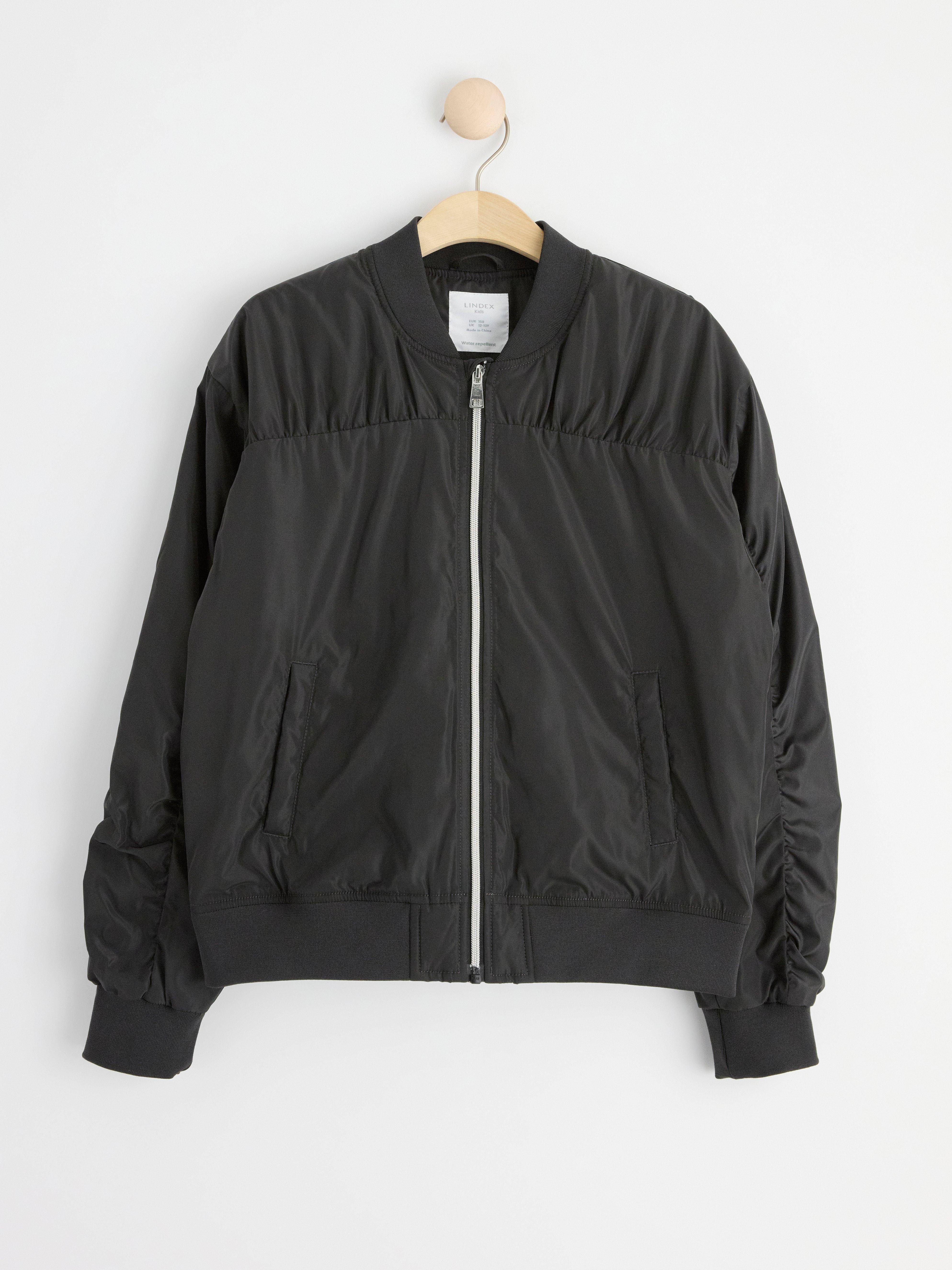 Water repellent bomber jacket Offblack