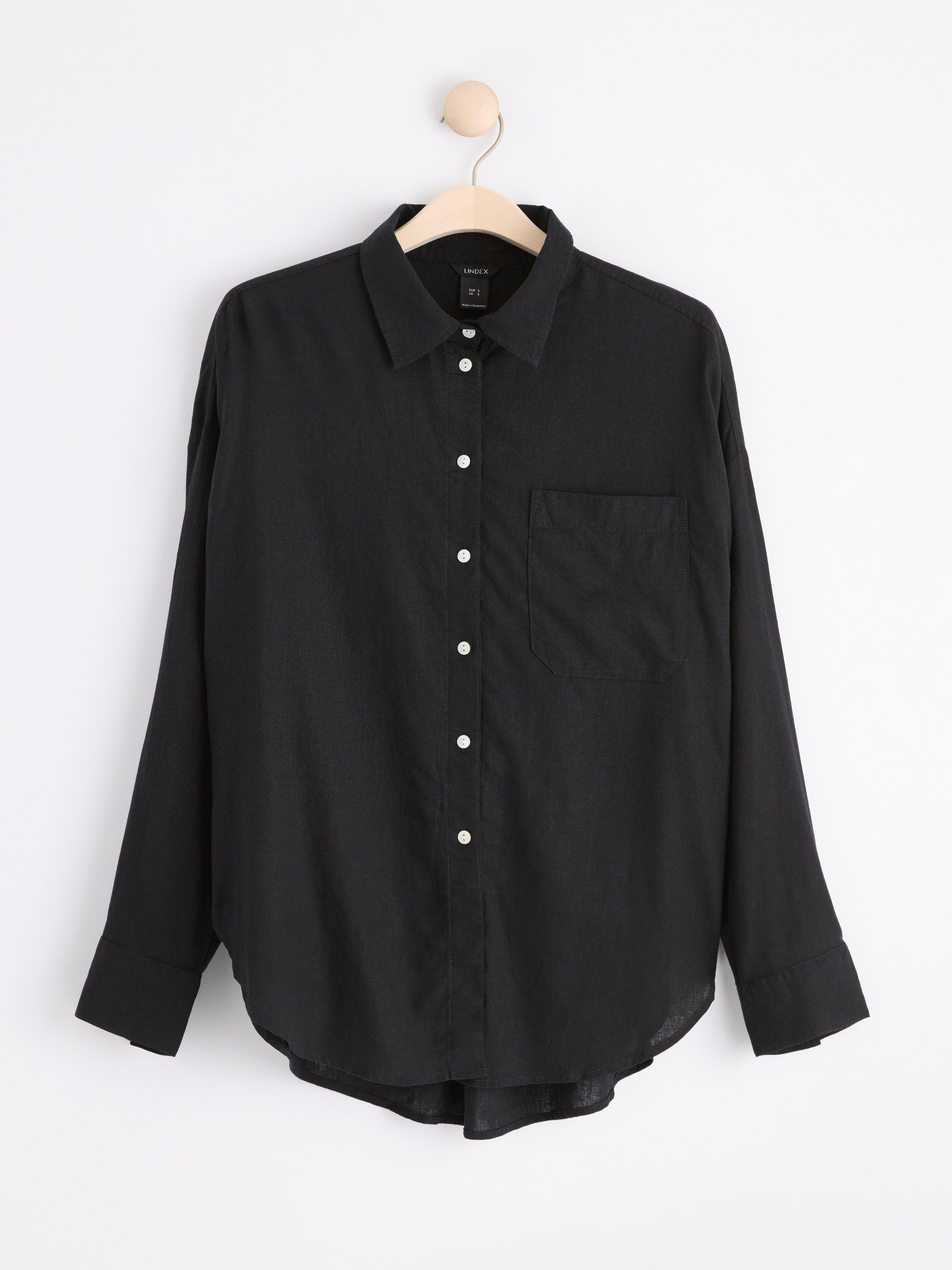 Linen shirt Black