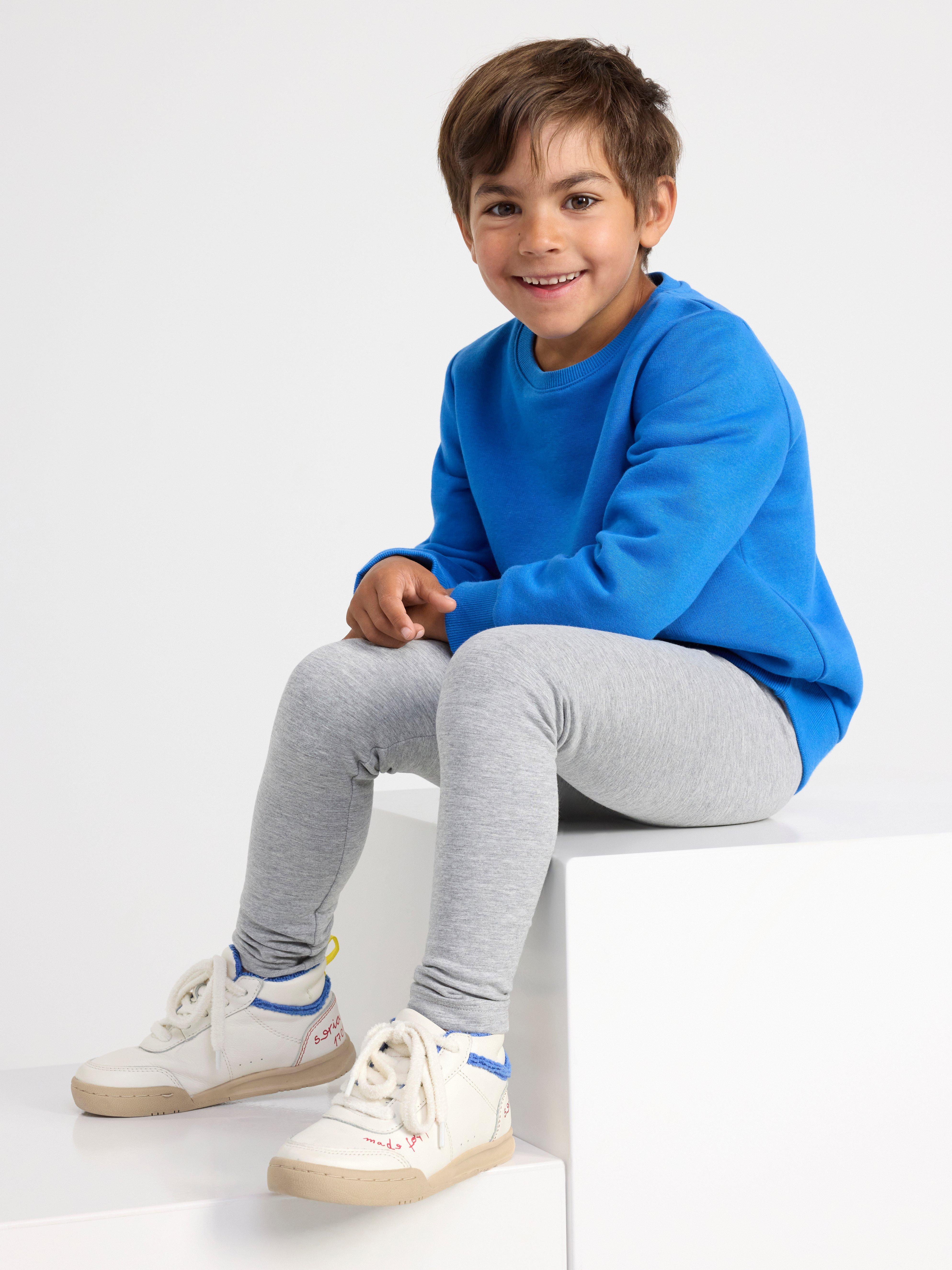 Leggings with brushed inside Grey Melange