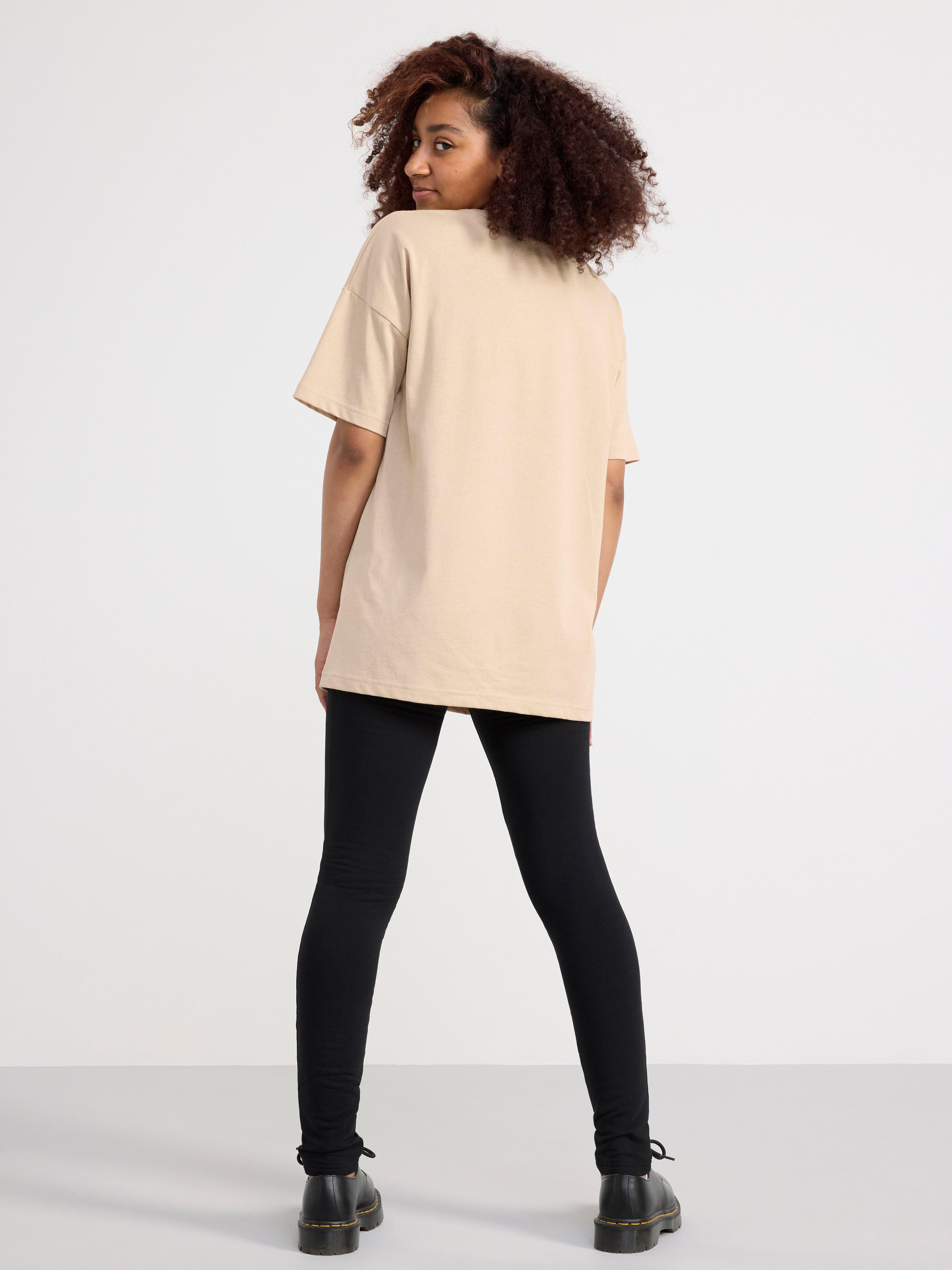 Leggings with brushed inside Black