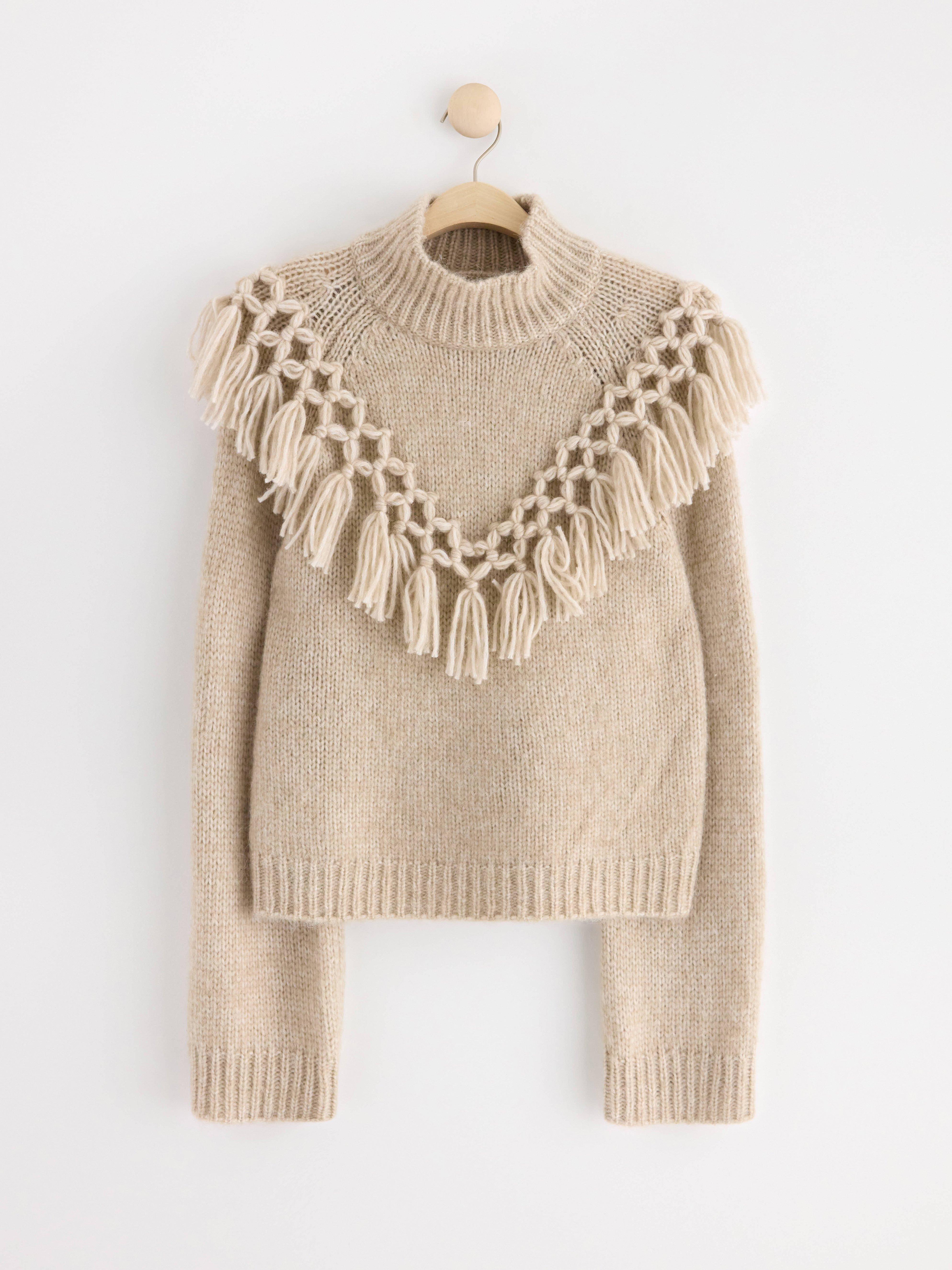 Mock neck jumper Grey Melange