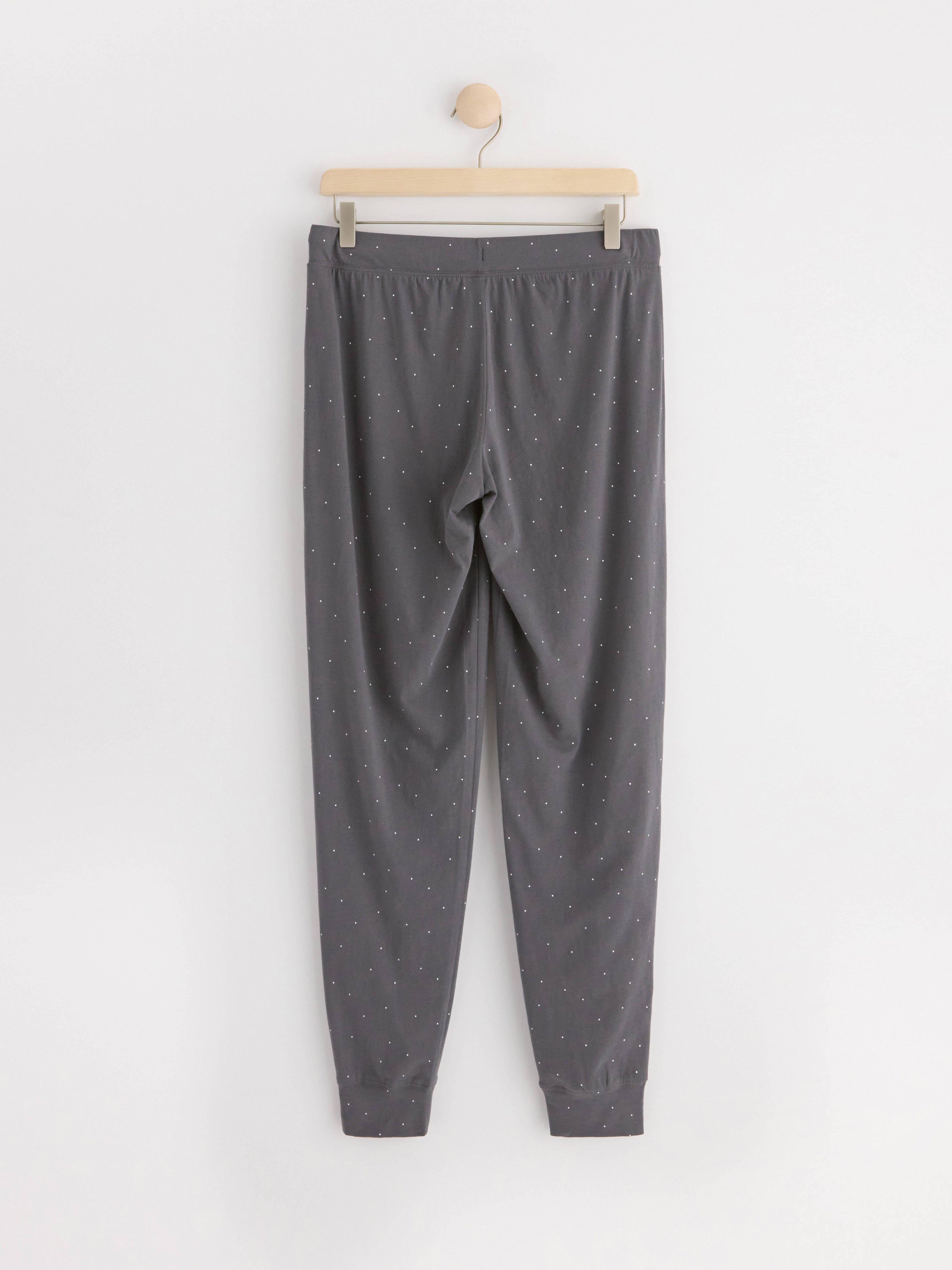 Pyjama trousers with dots Dark Grey