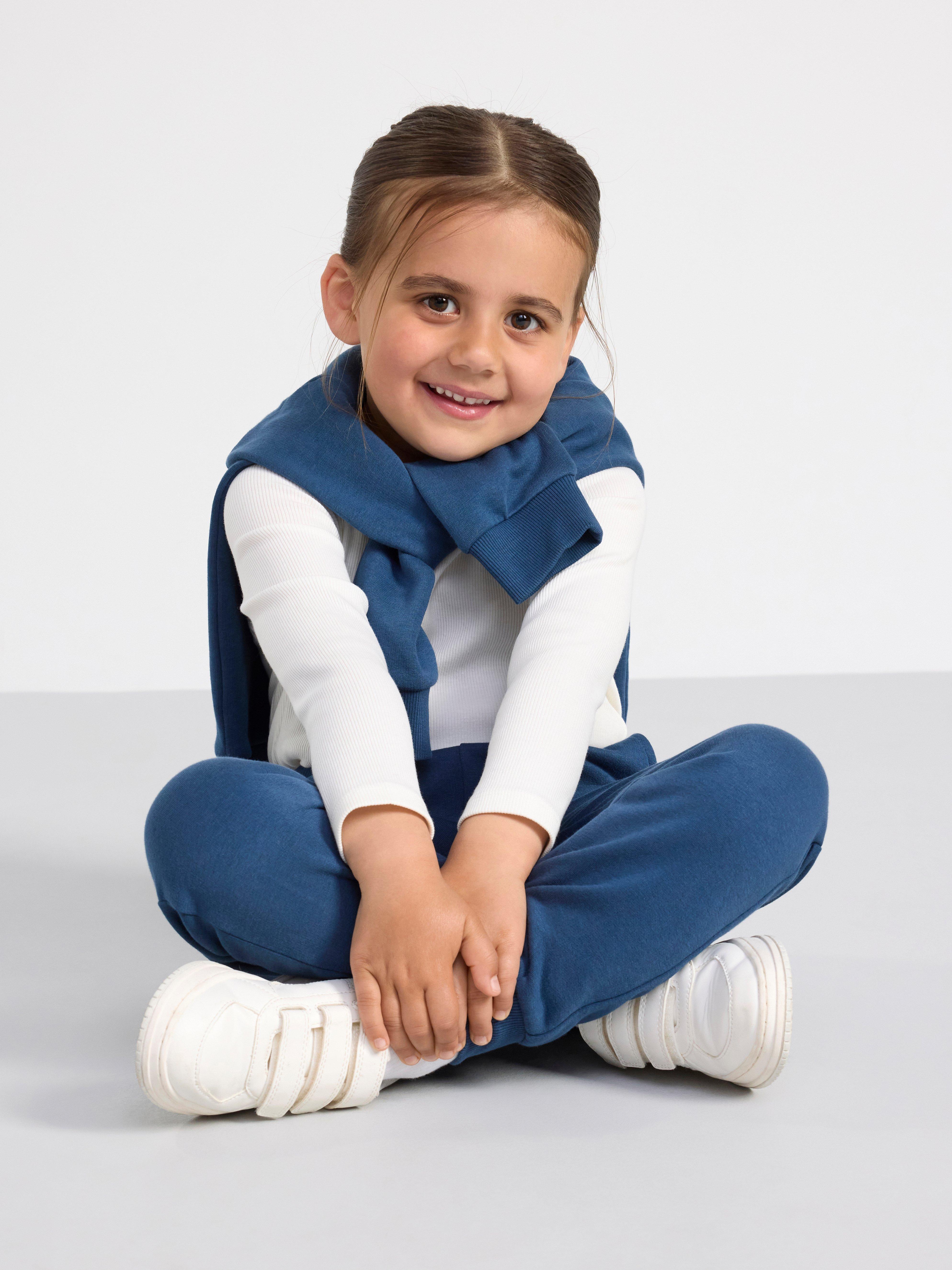 Joggers with brushed inside Dark Dusty Blue