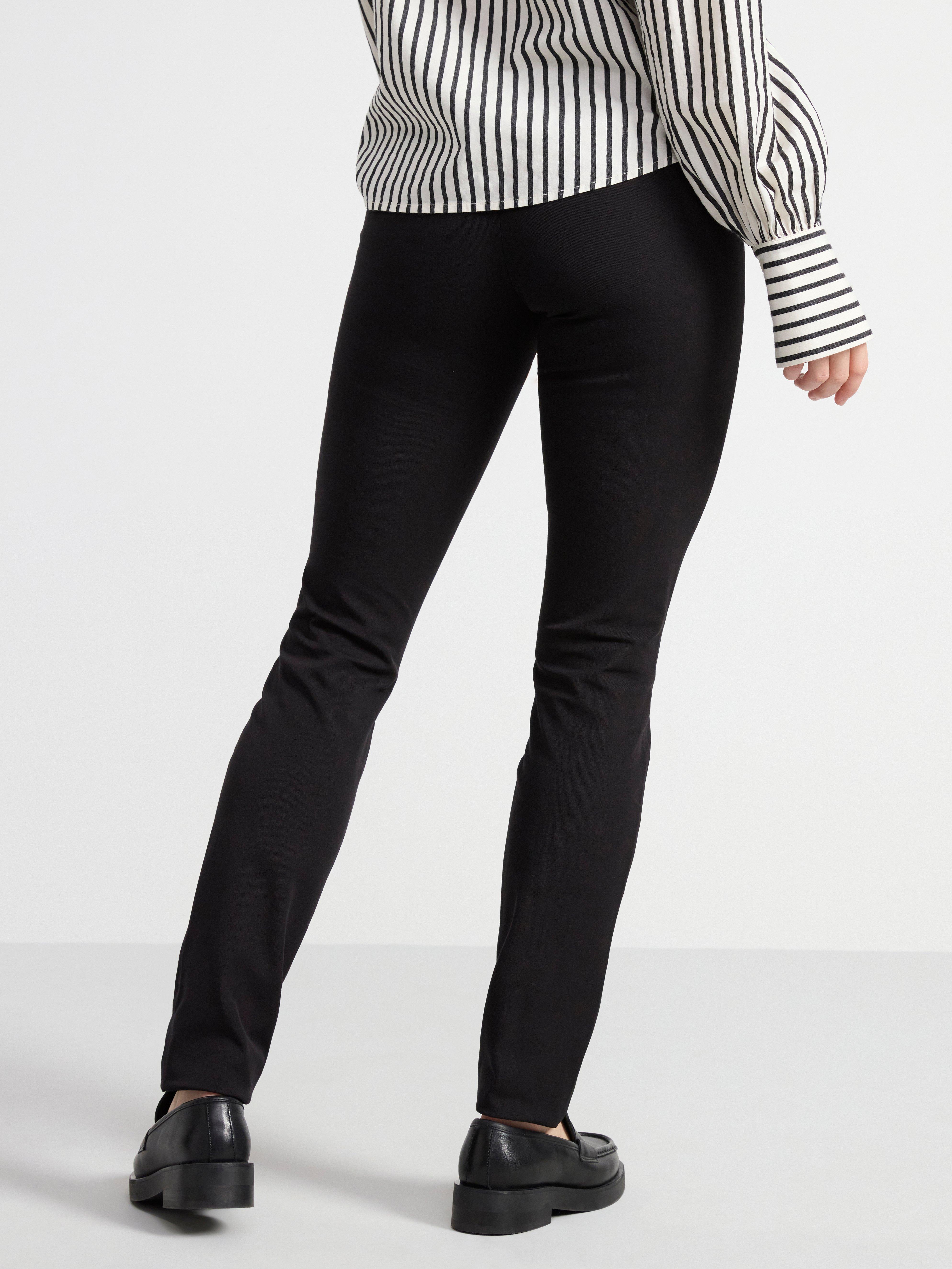 JONNA Slim high-waist trousers Black