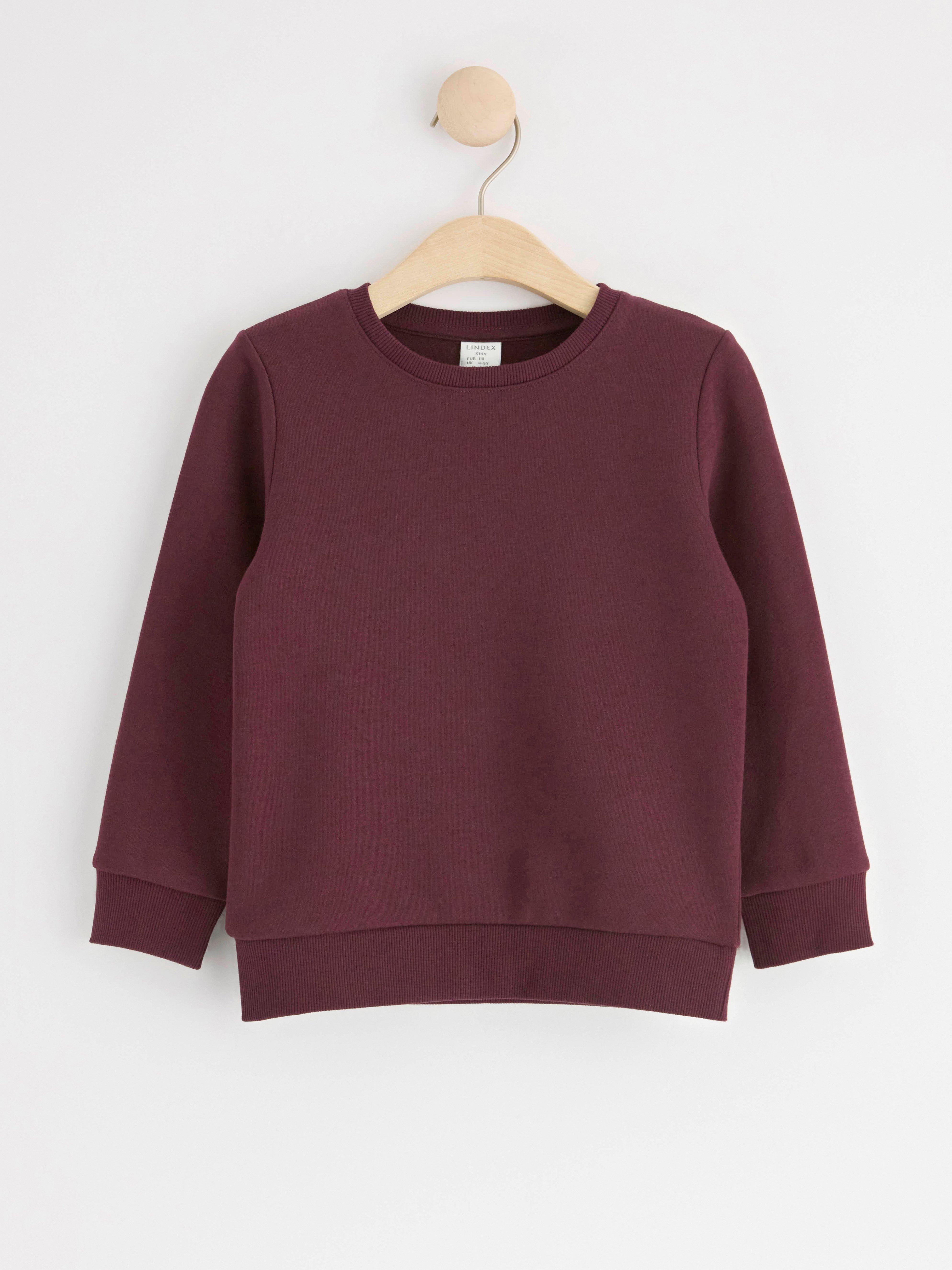 Sweatshirt with brushed inside Dark Lilac