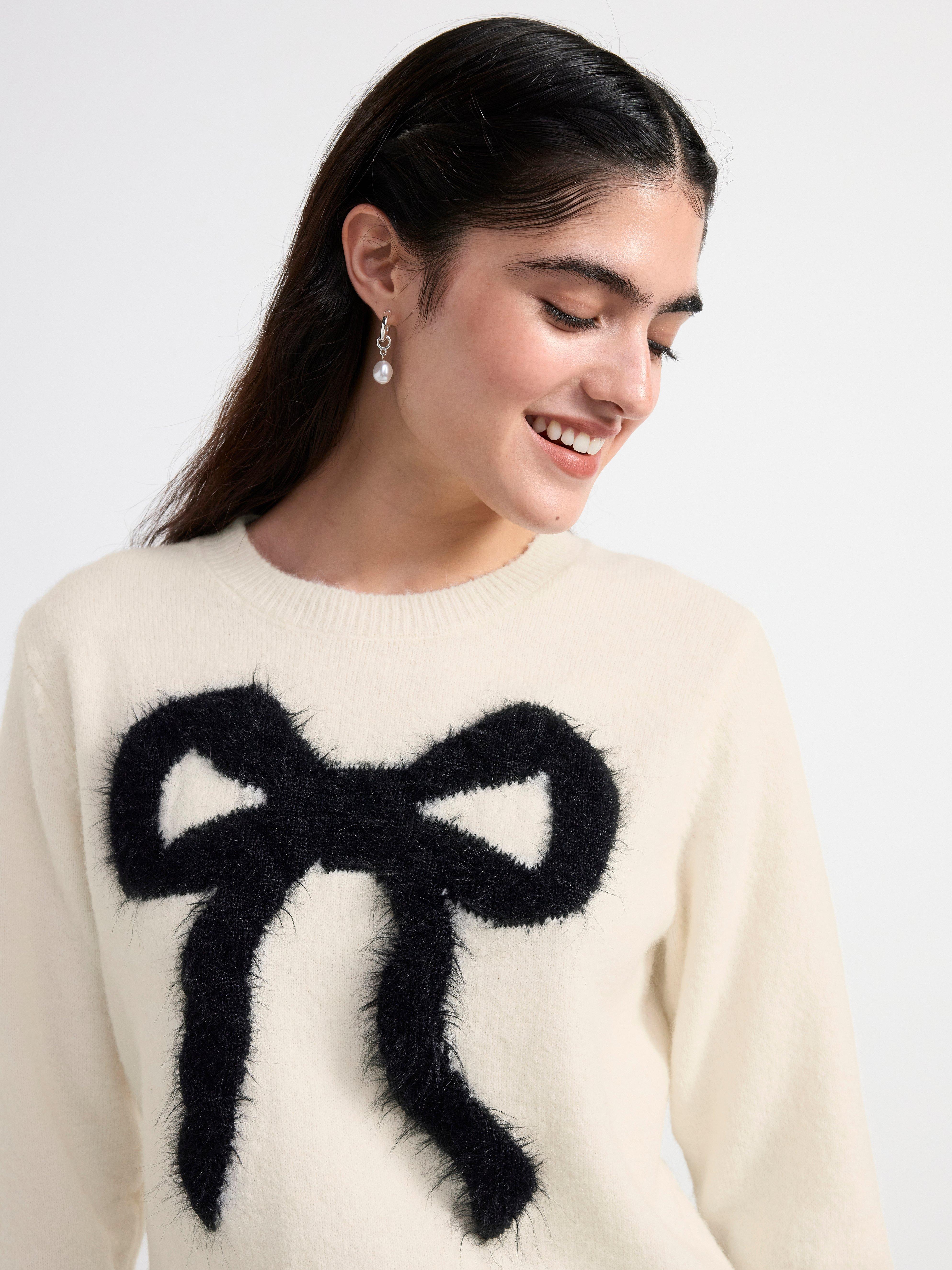 Fine-knitted jumper Light Dusty White