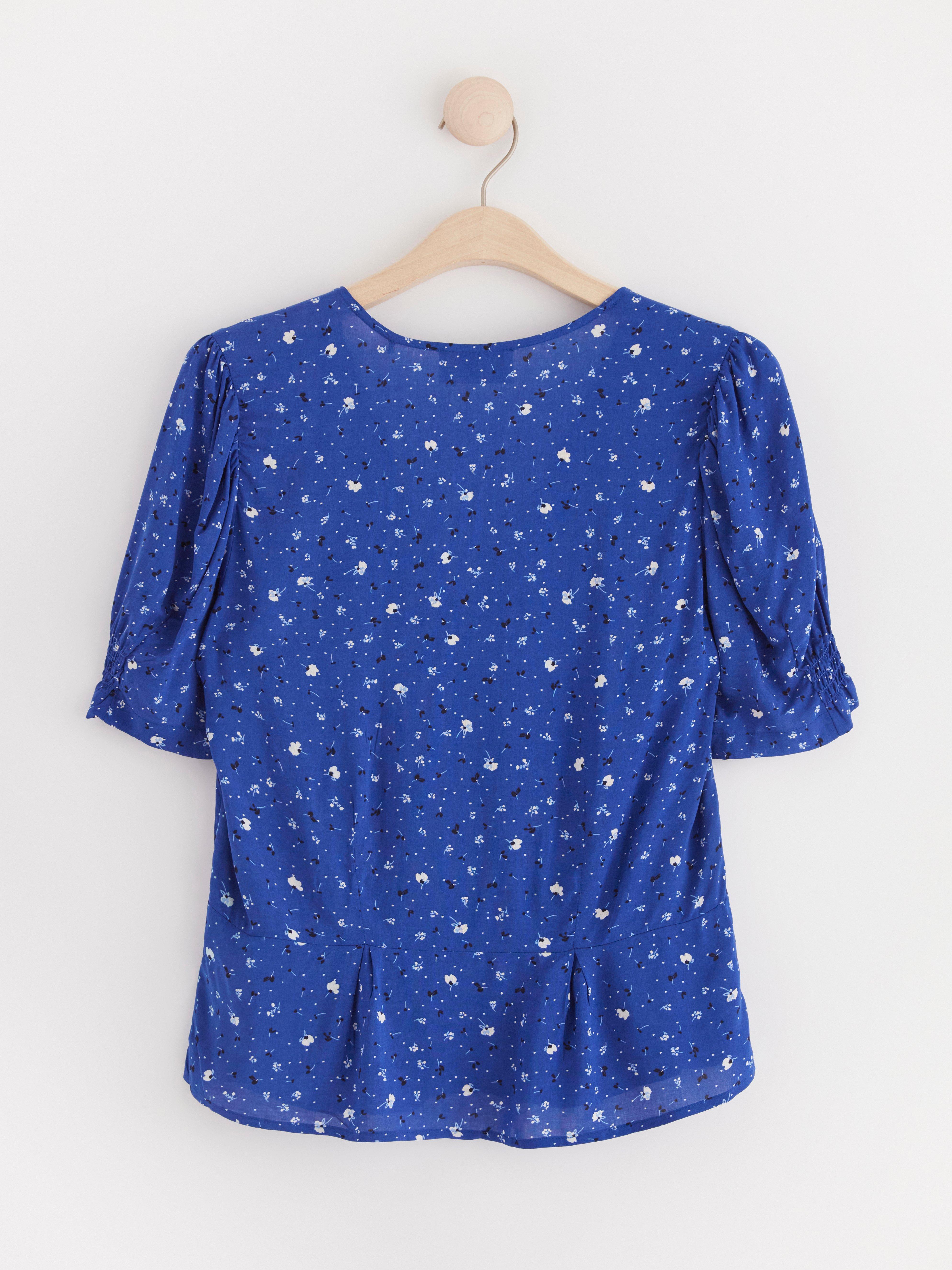 Short sleeve blouse Blue
