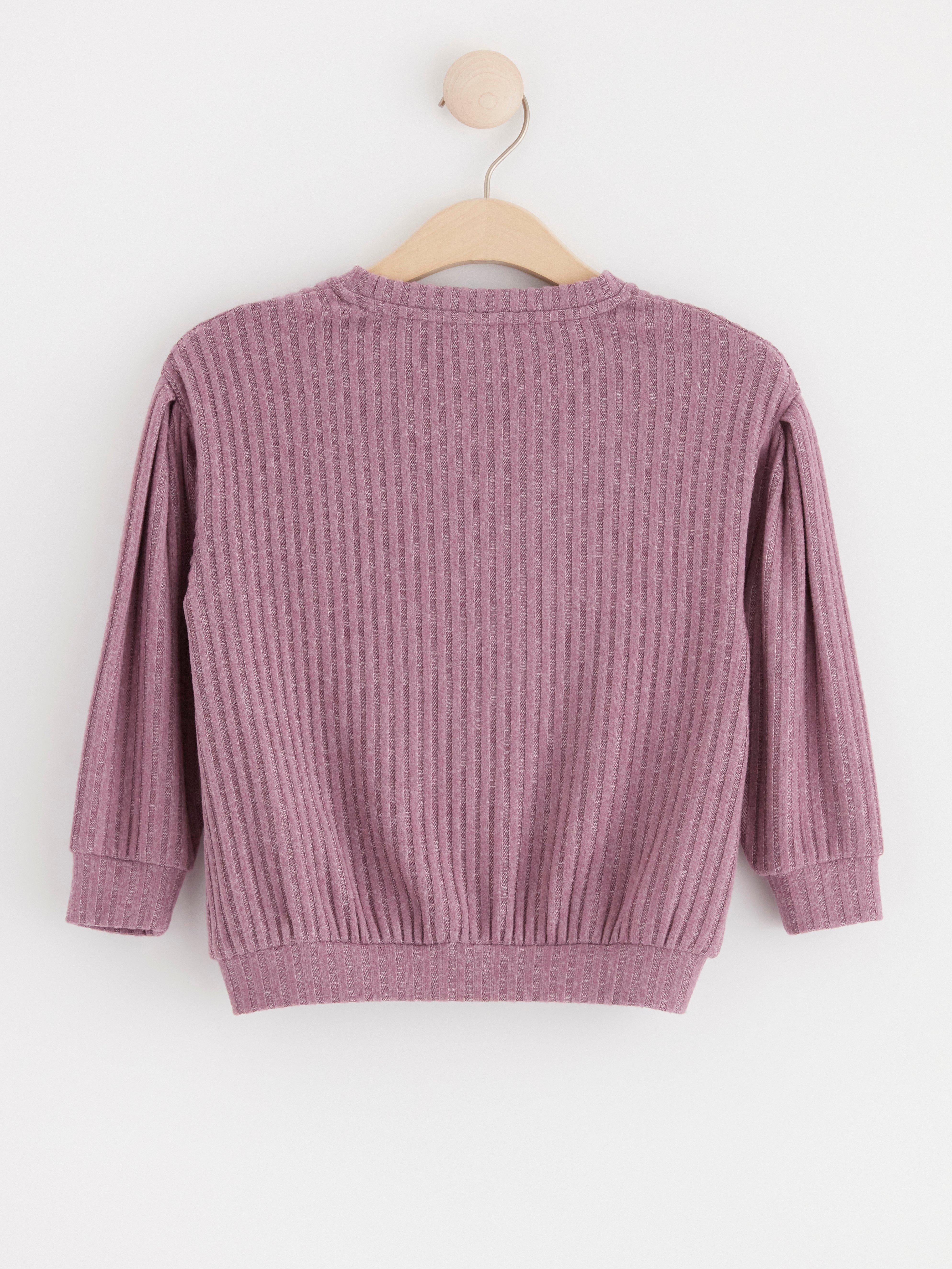 Ribbed long sleeve jumper Dusty Lilac