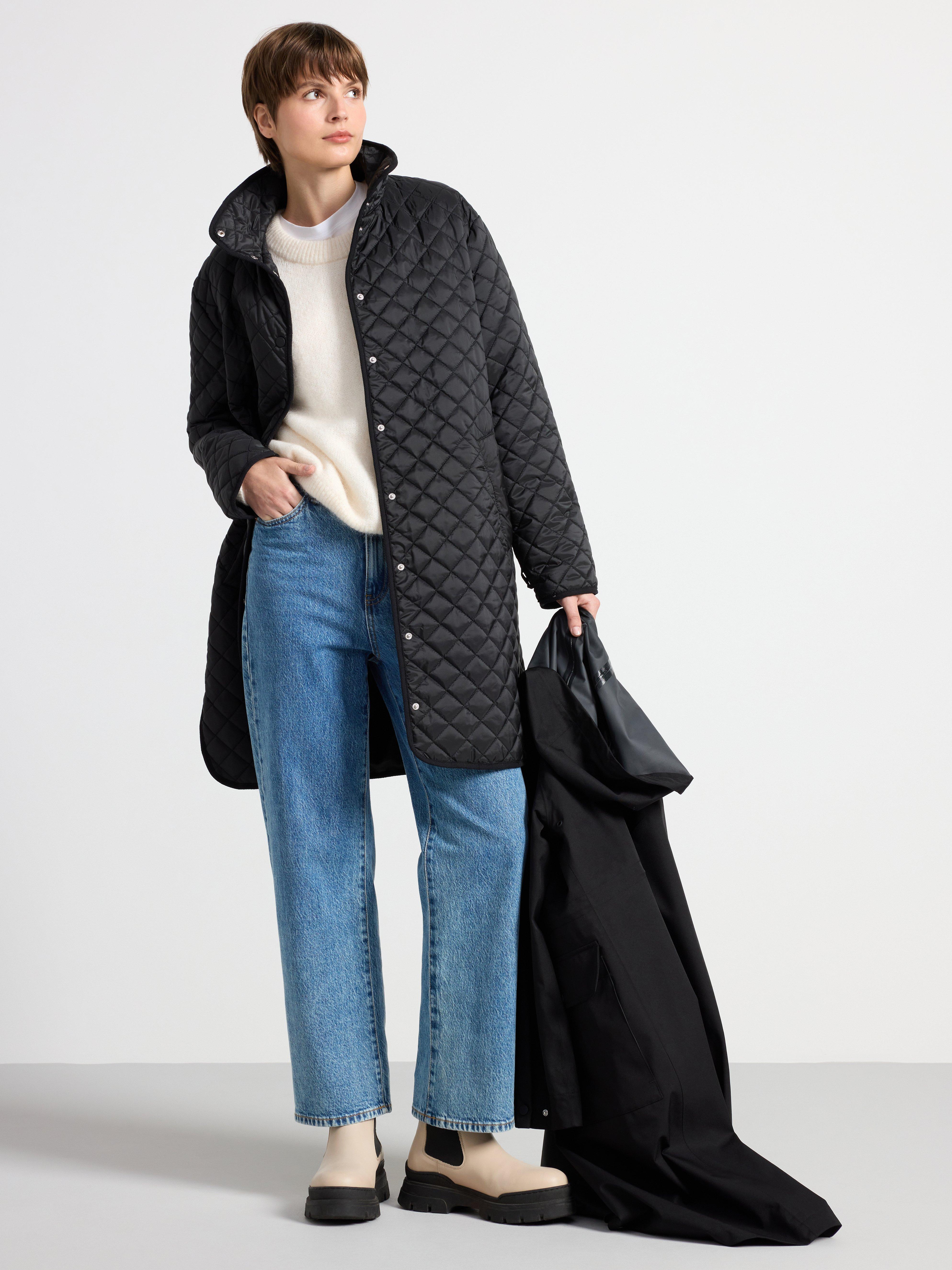 Waterproof parka with inner jacket Black
