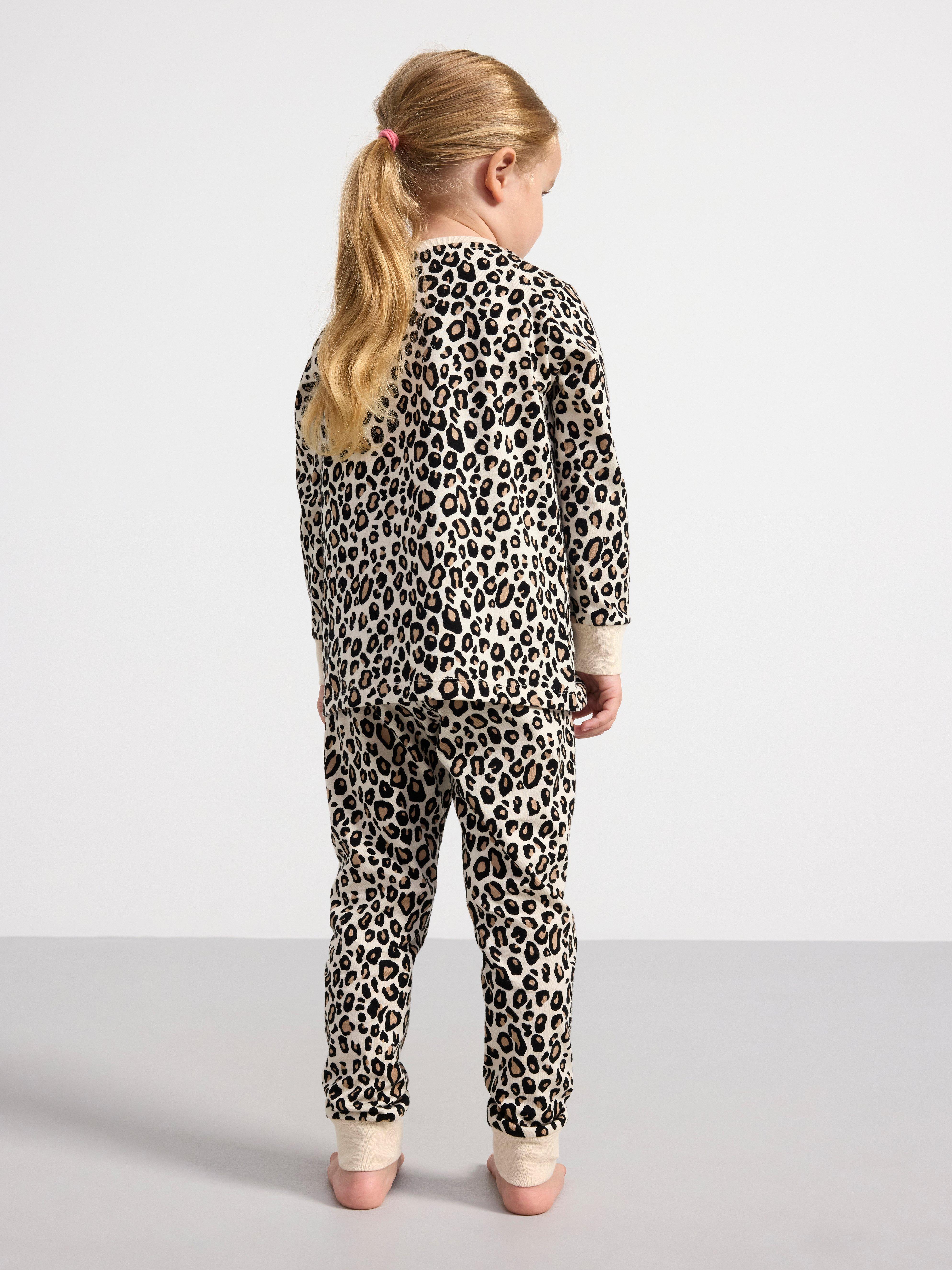 Pyjama set with top and trousers Light Brown