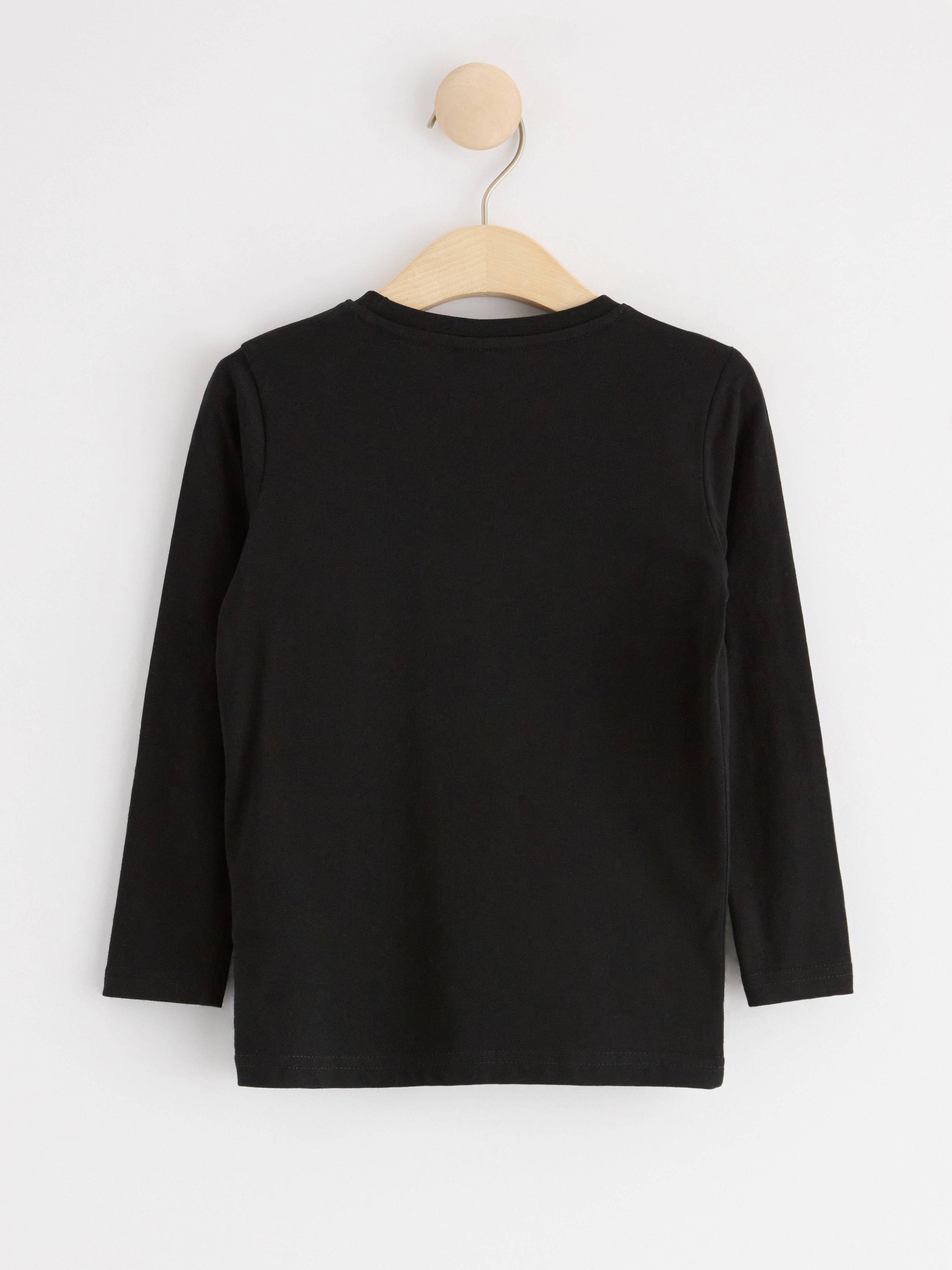 Long sleeve top with skeleton Black