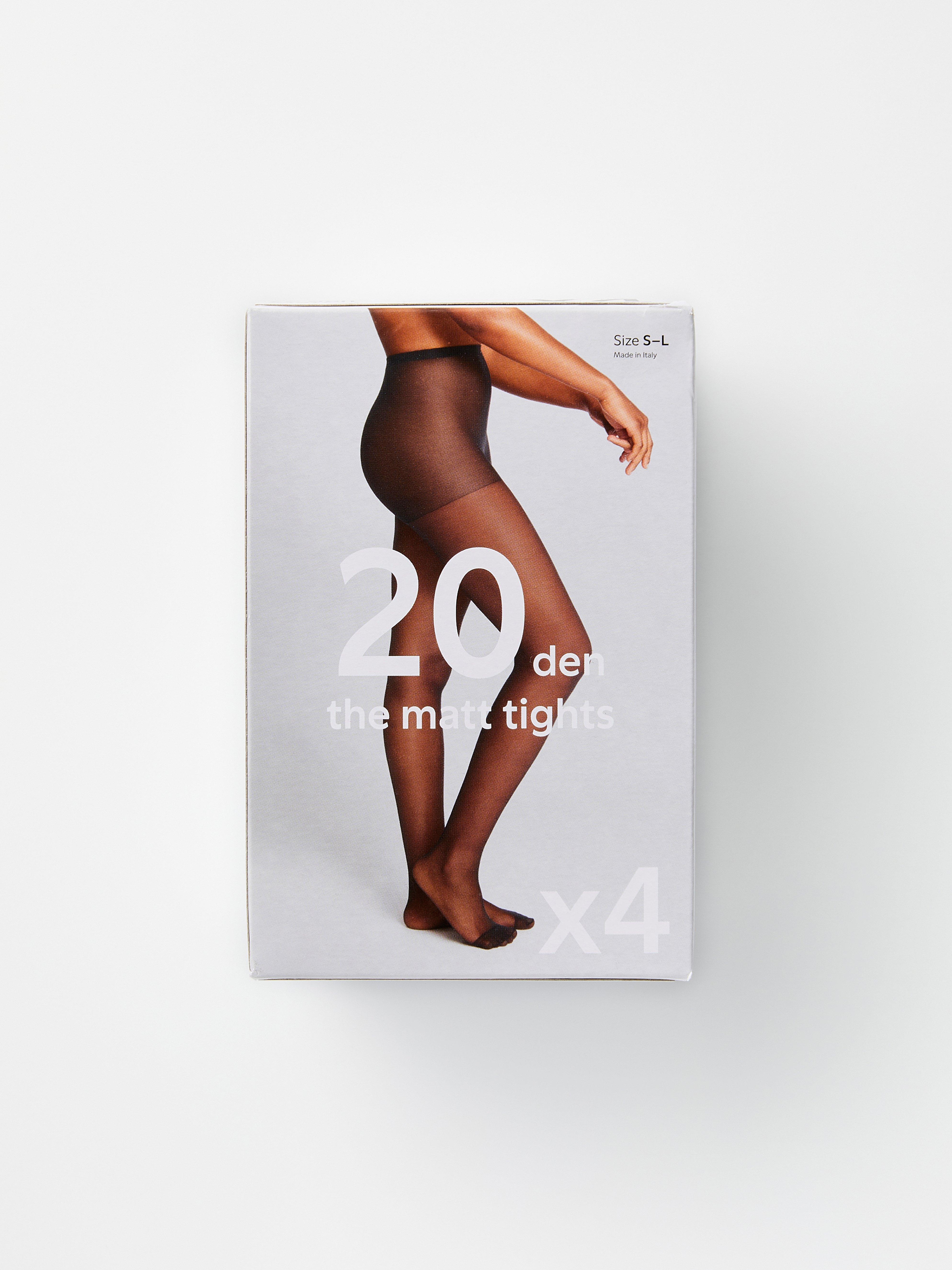 4-pack matt tights 20 denier Black