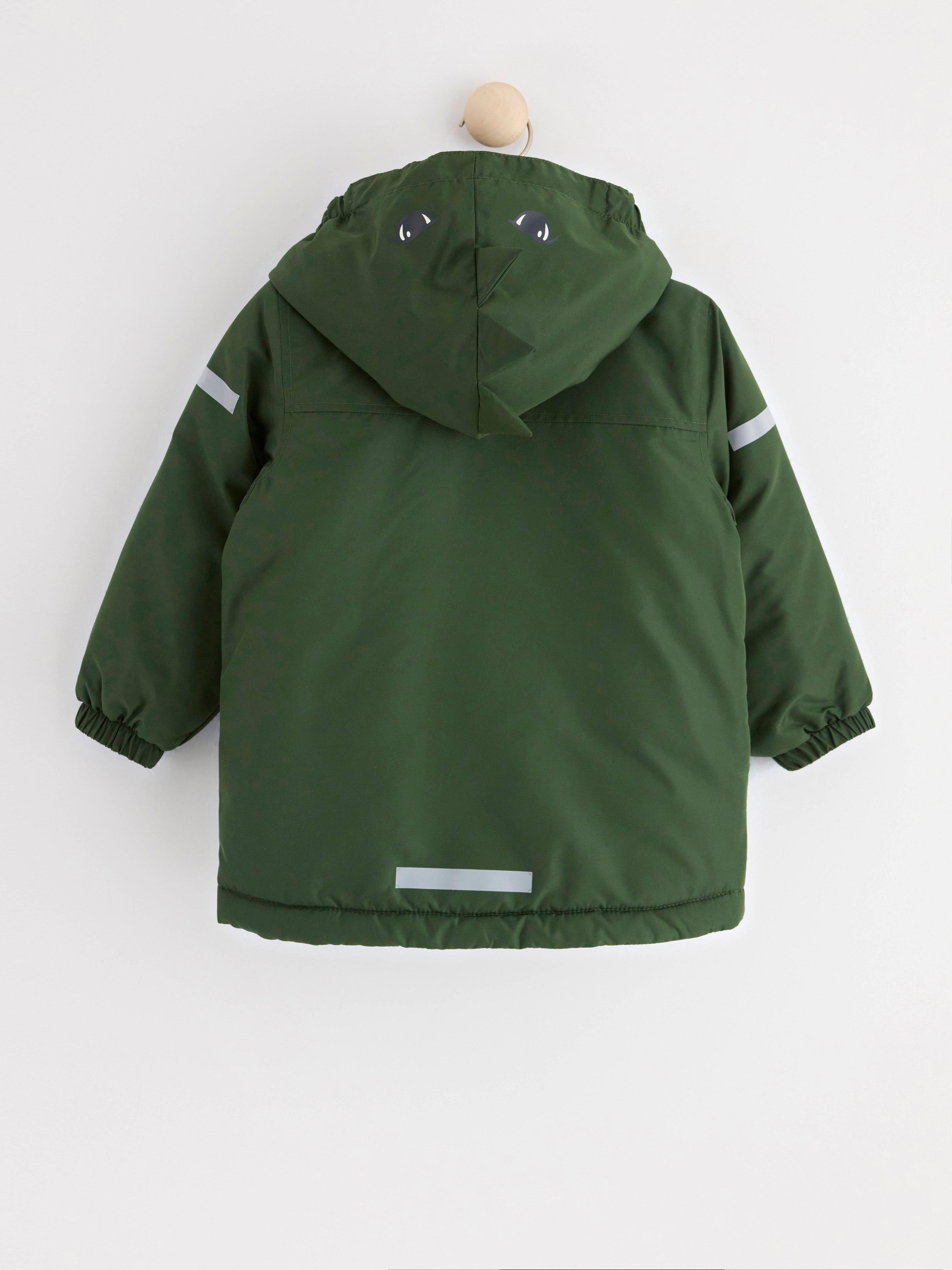 Water repellent padded jacket Dark dusty green