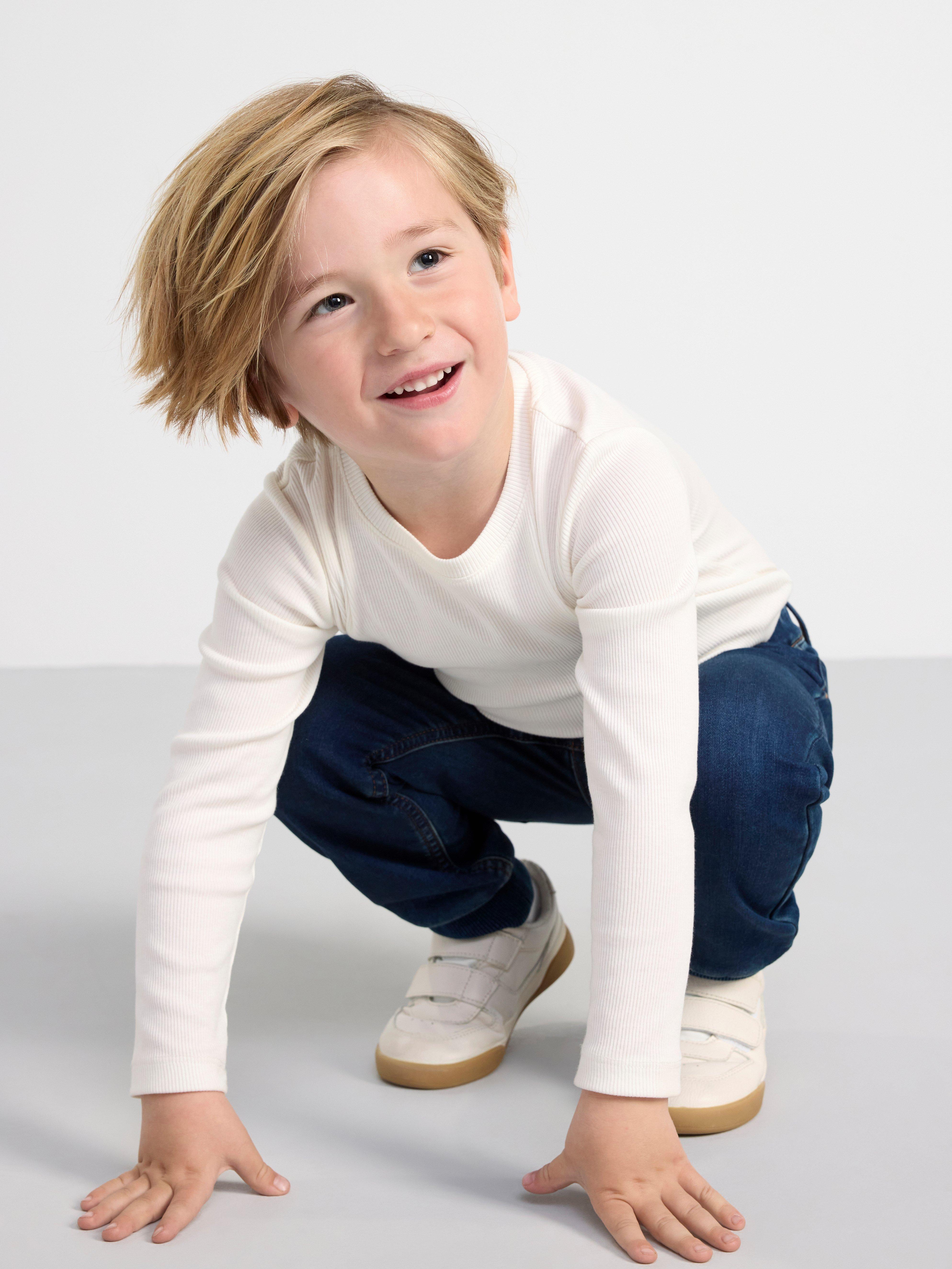 Regular fit jeans with brushed inside Denim