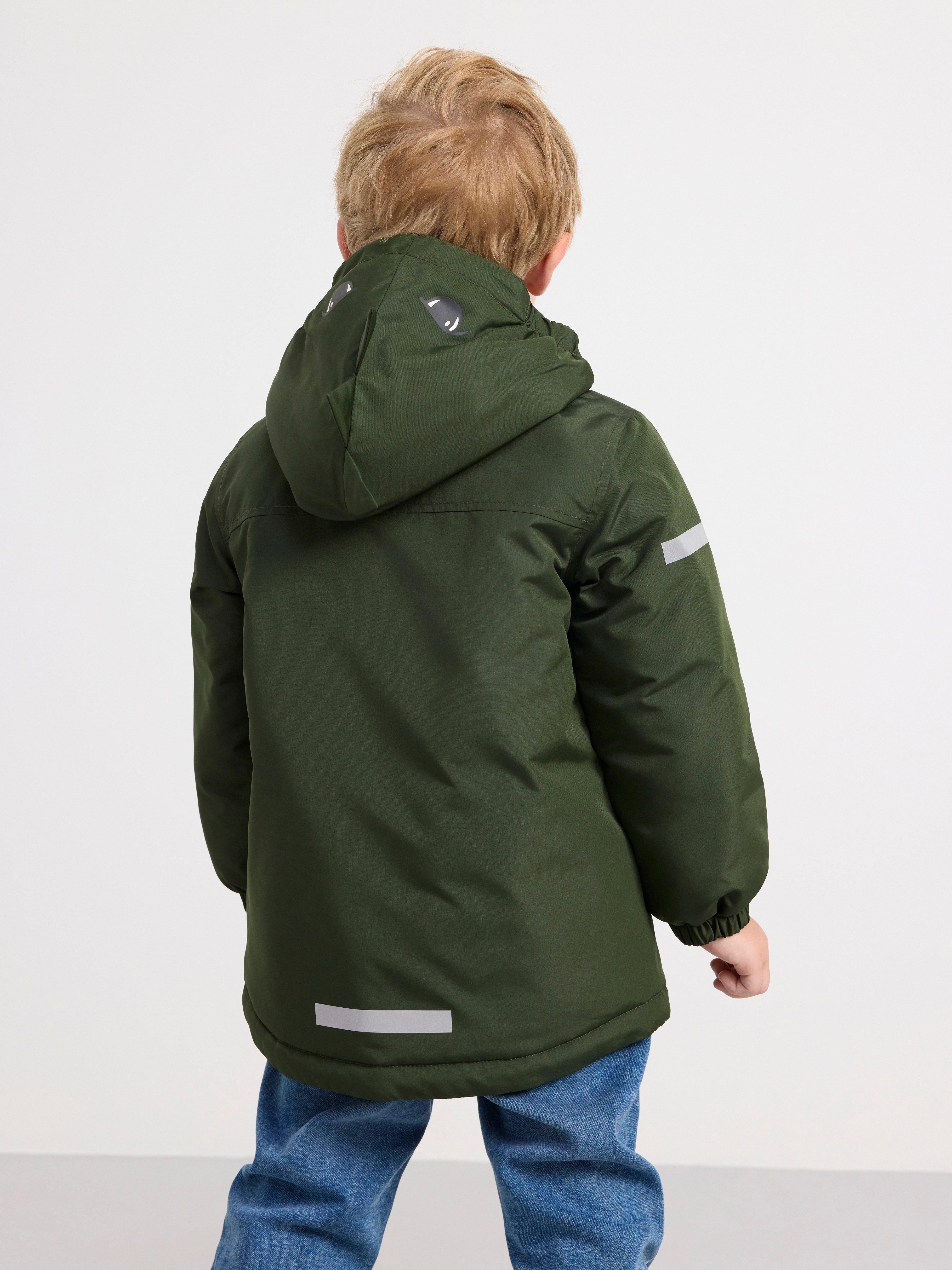 Water repellent padded jacket Dark dusty green