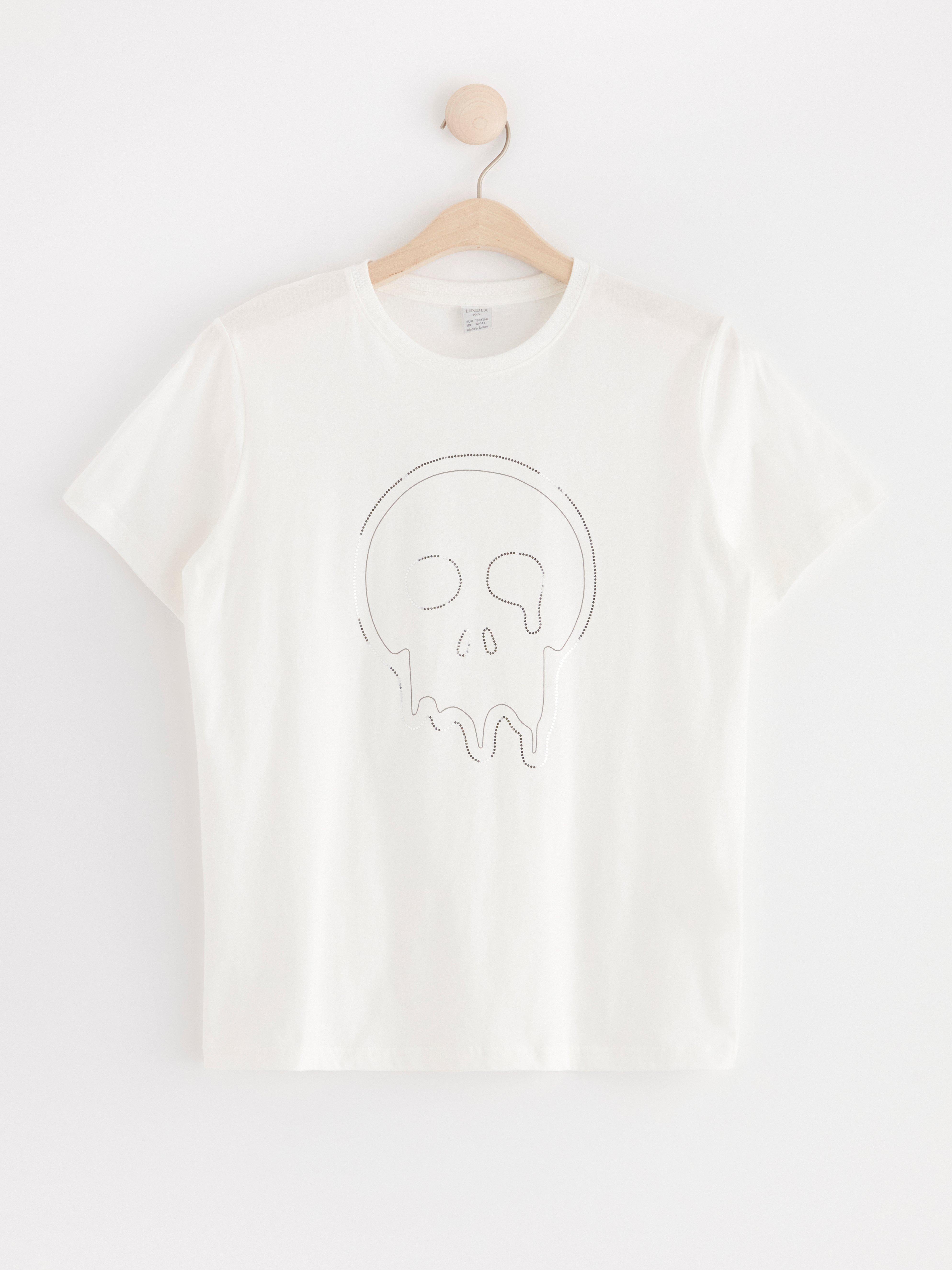T-shirt with skull Off White