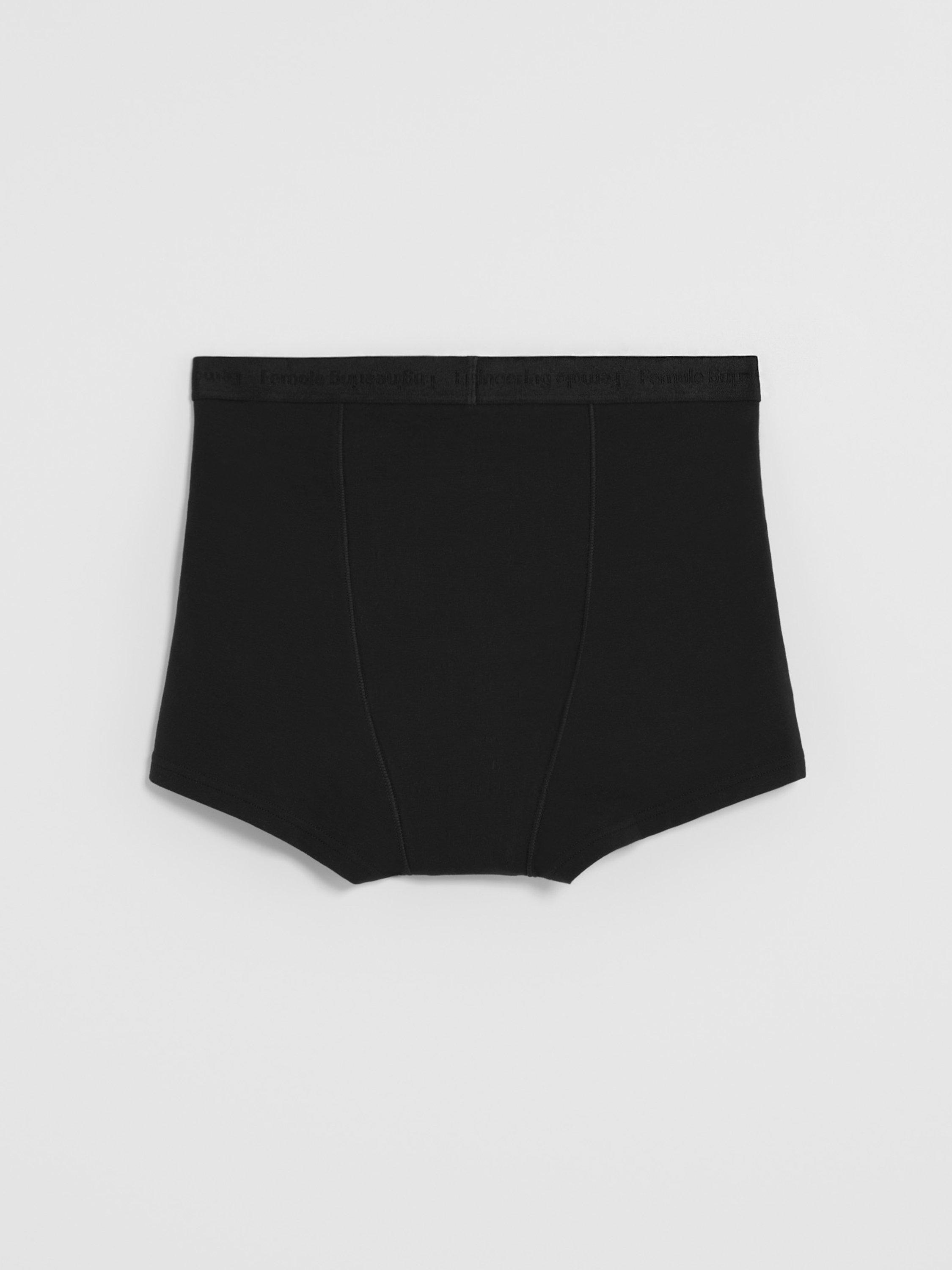 Engineered Teens Boxer Super Period Proof - Period Panty with extended gusset Black