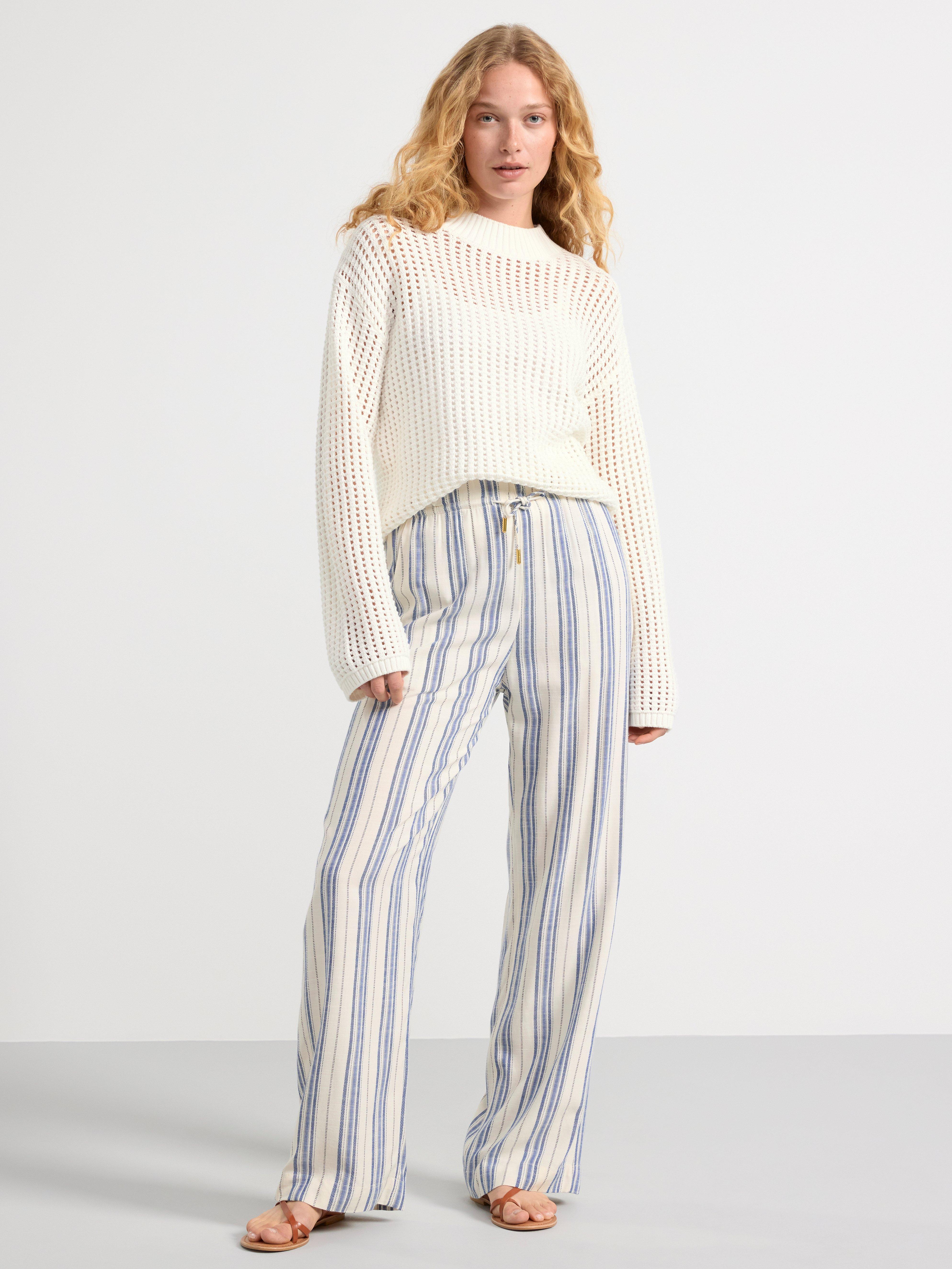 Hole knitted jumper Light Dusty White