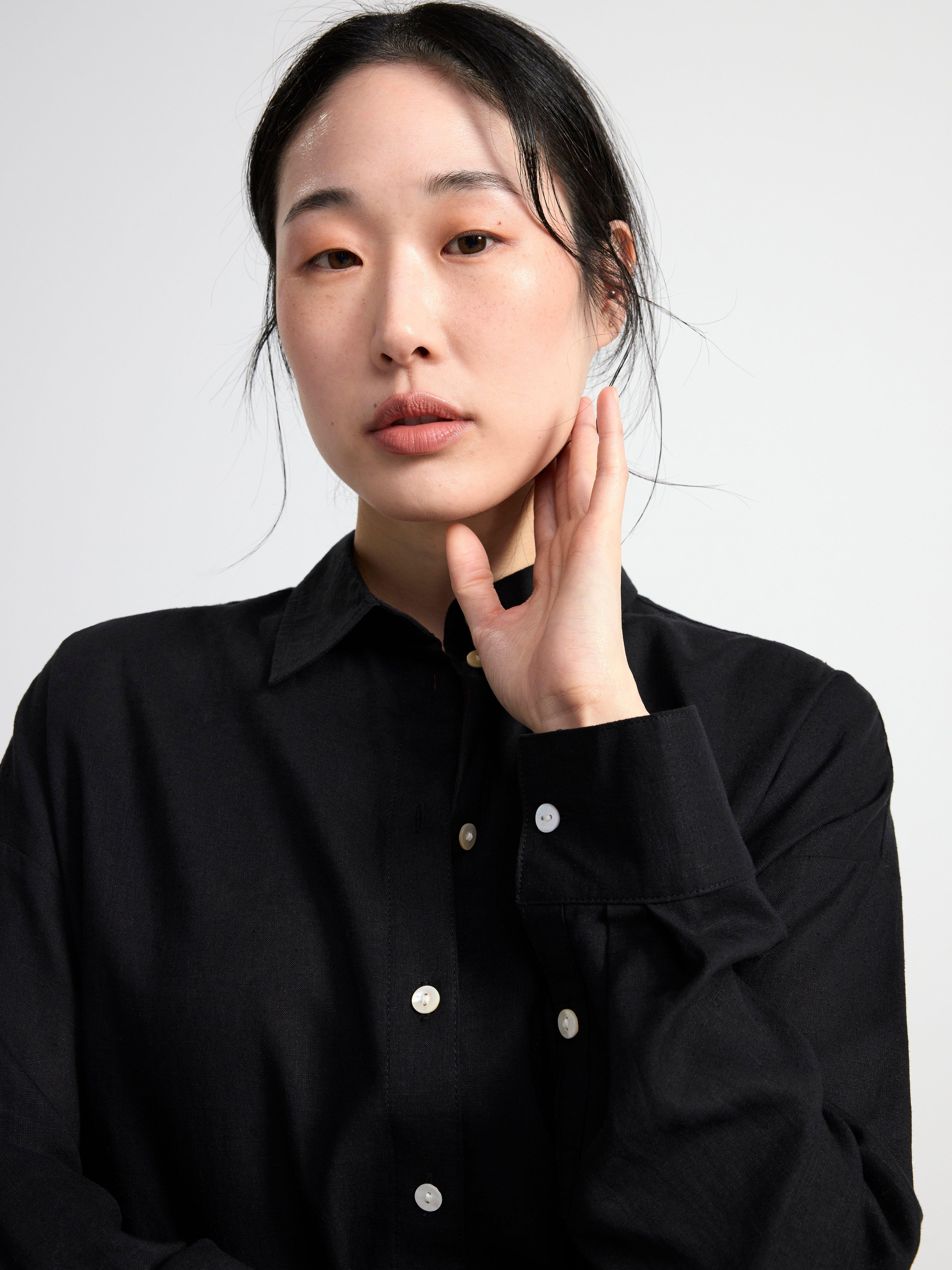 Linen shirt Black