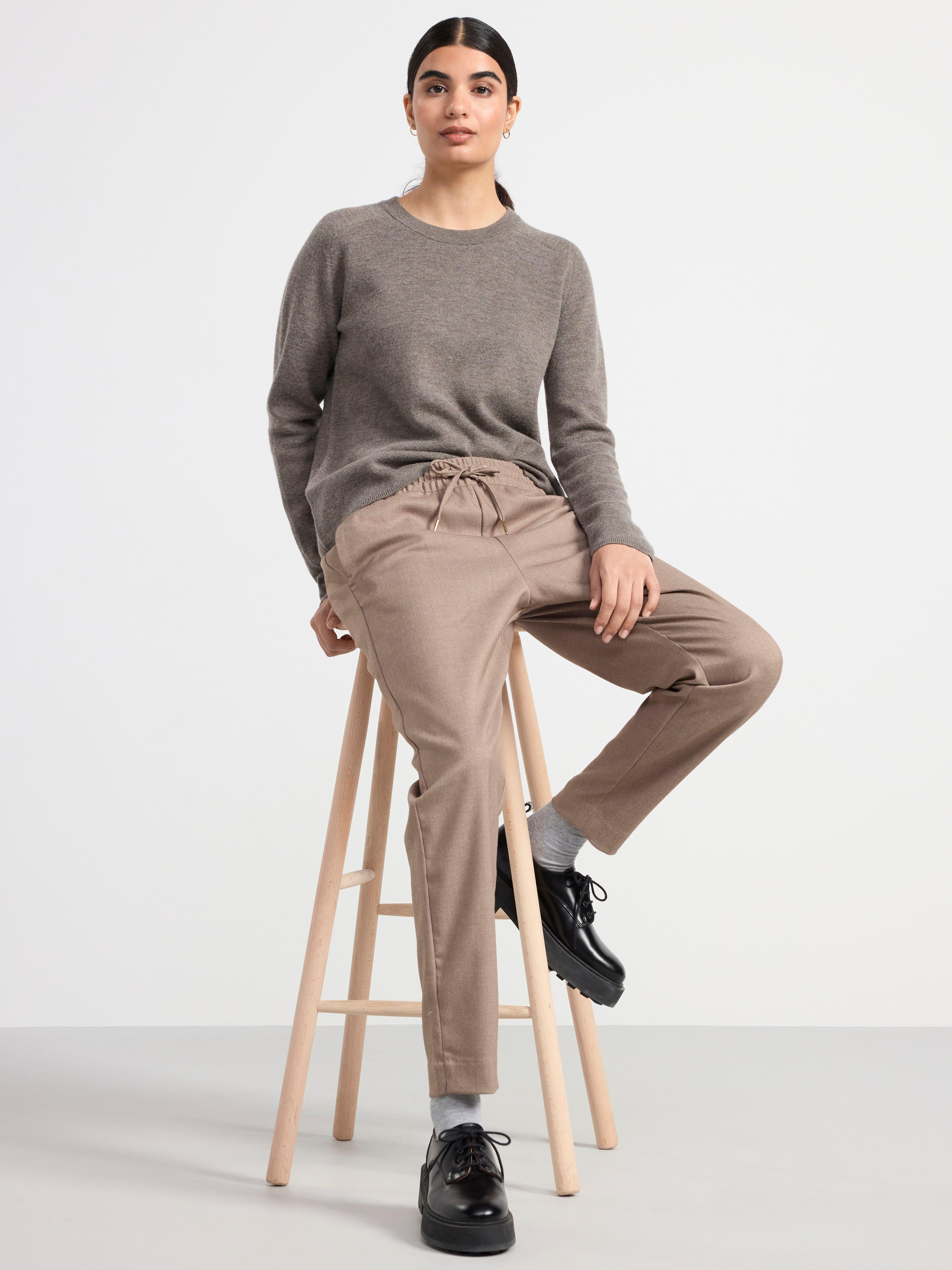 AVA Tapered trousers Dusty Khaki