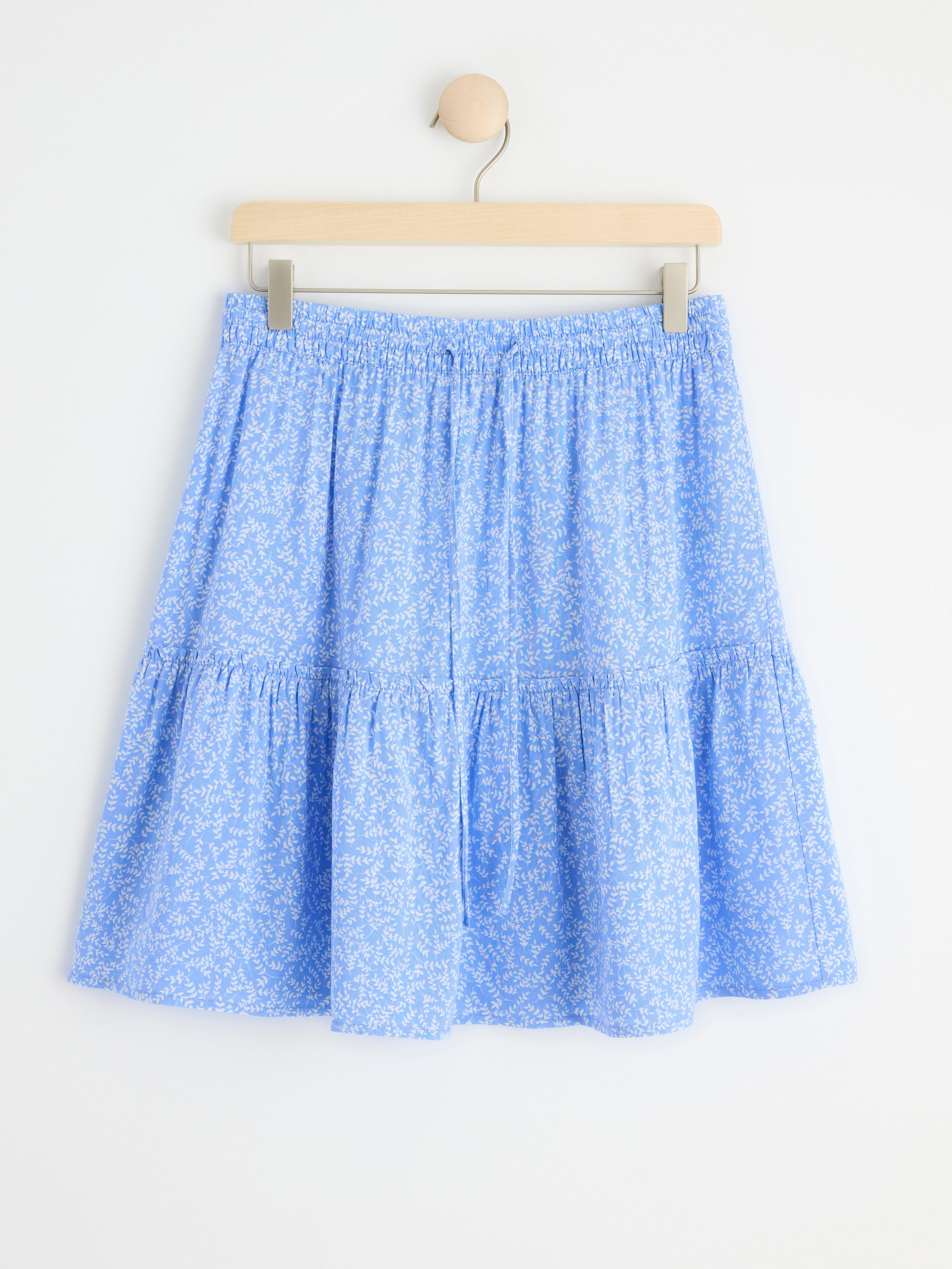 Patterned skirt Light Blue