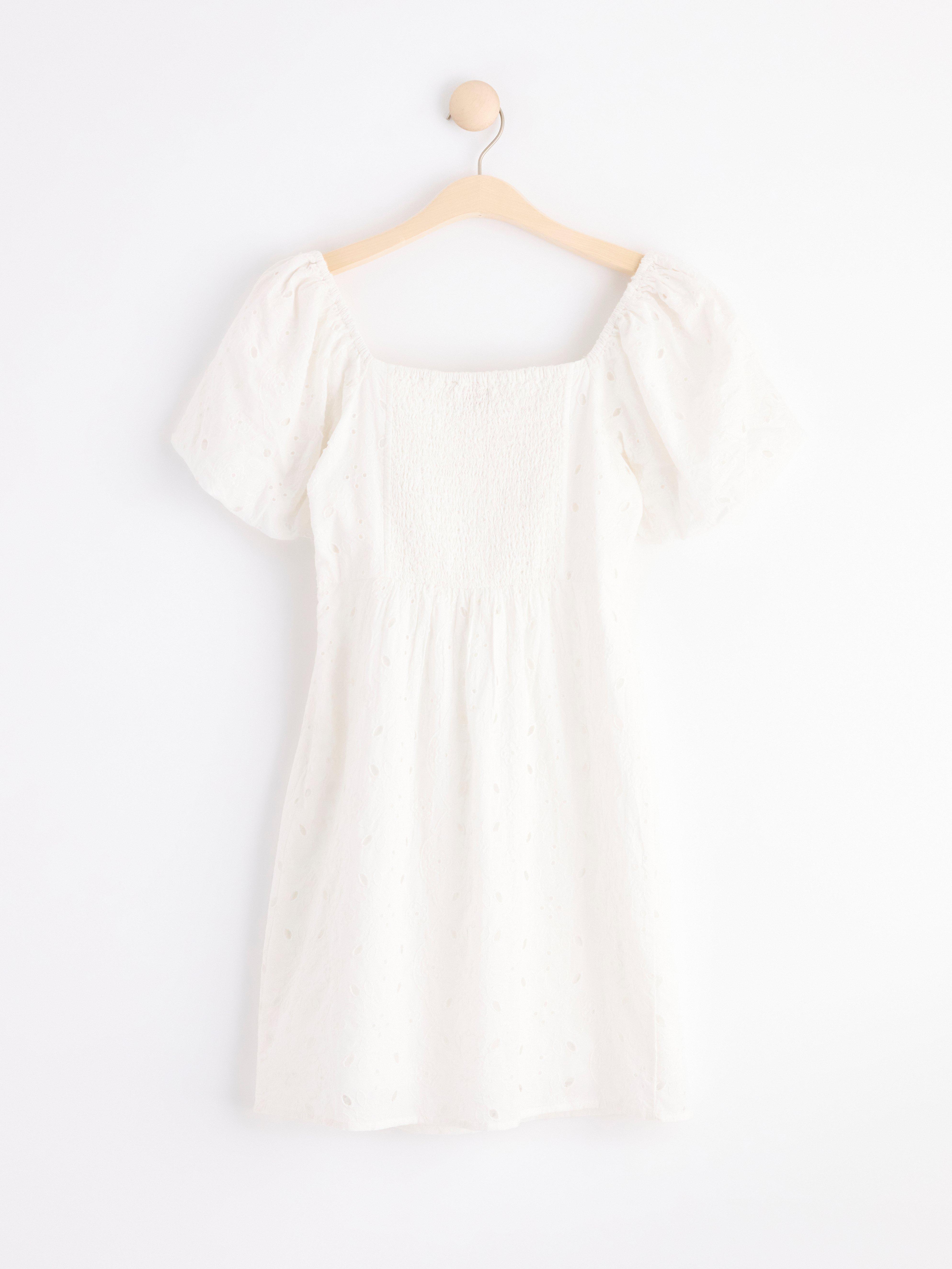 Broderie anglaise dress Off White