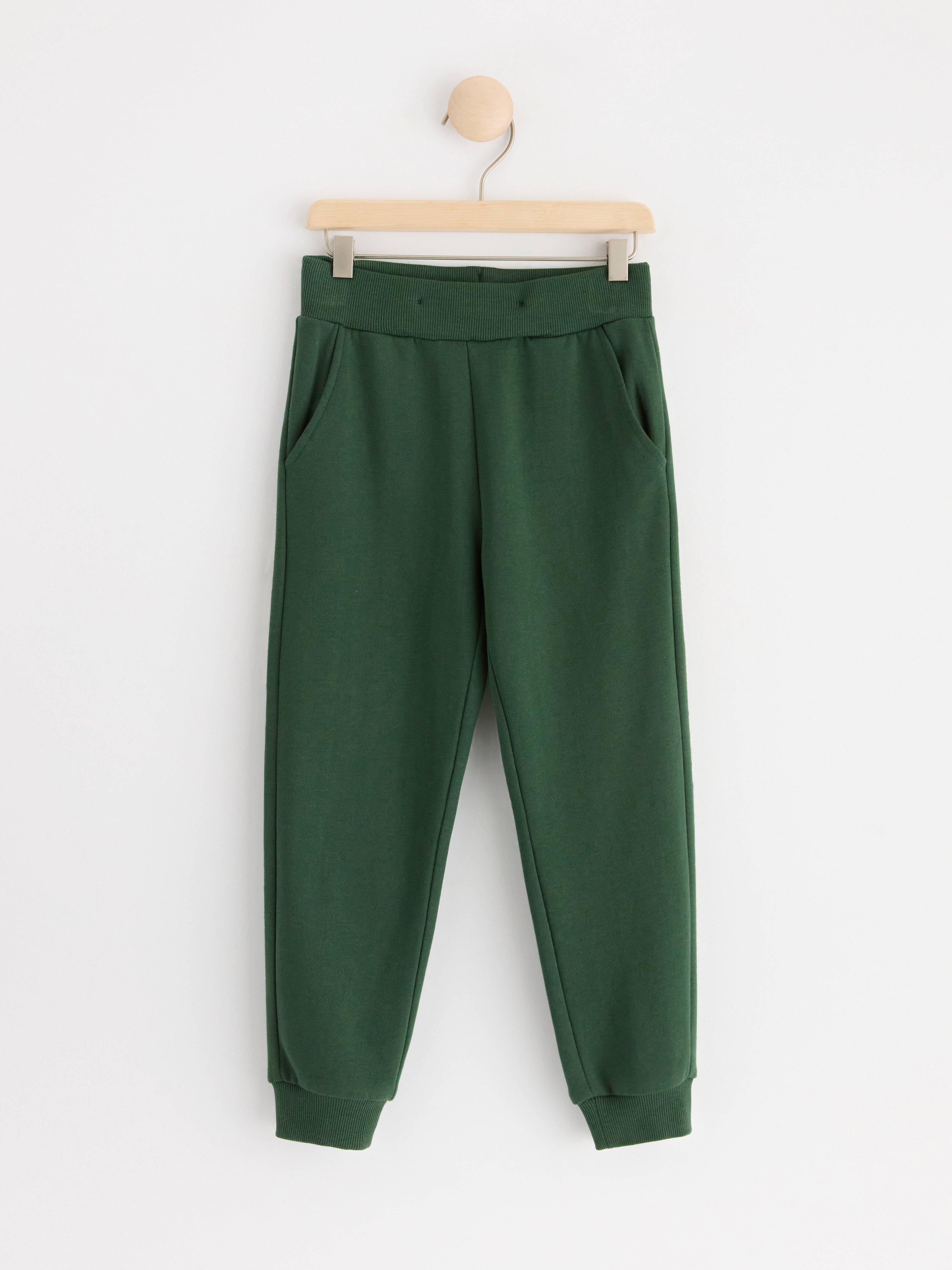 Extra durable trousers with brushed inside Dark Dusty Green