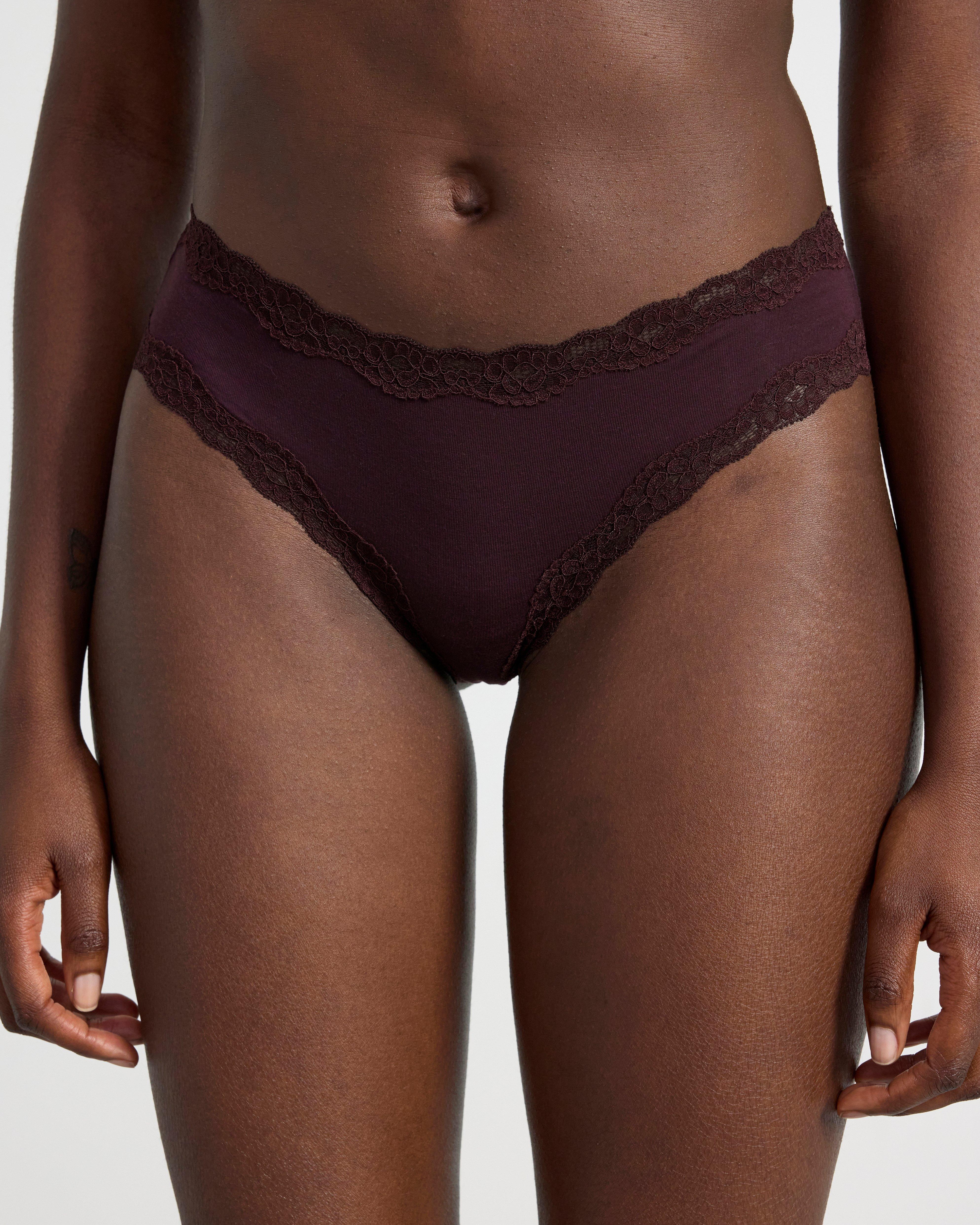 Brazilian low briefs Dark Dusty Lilac