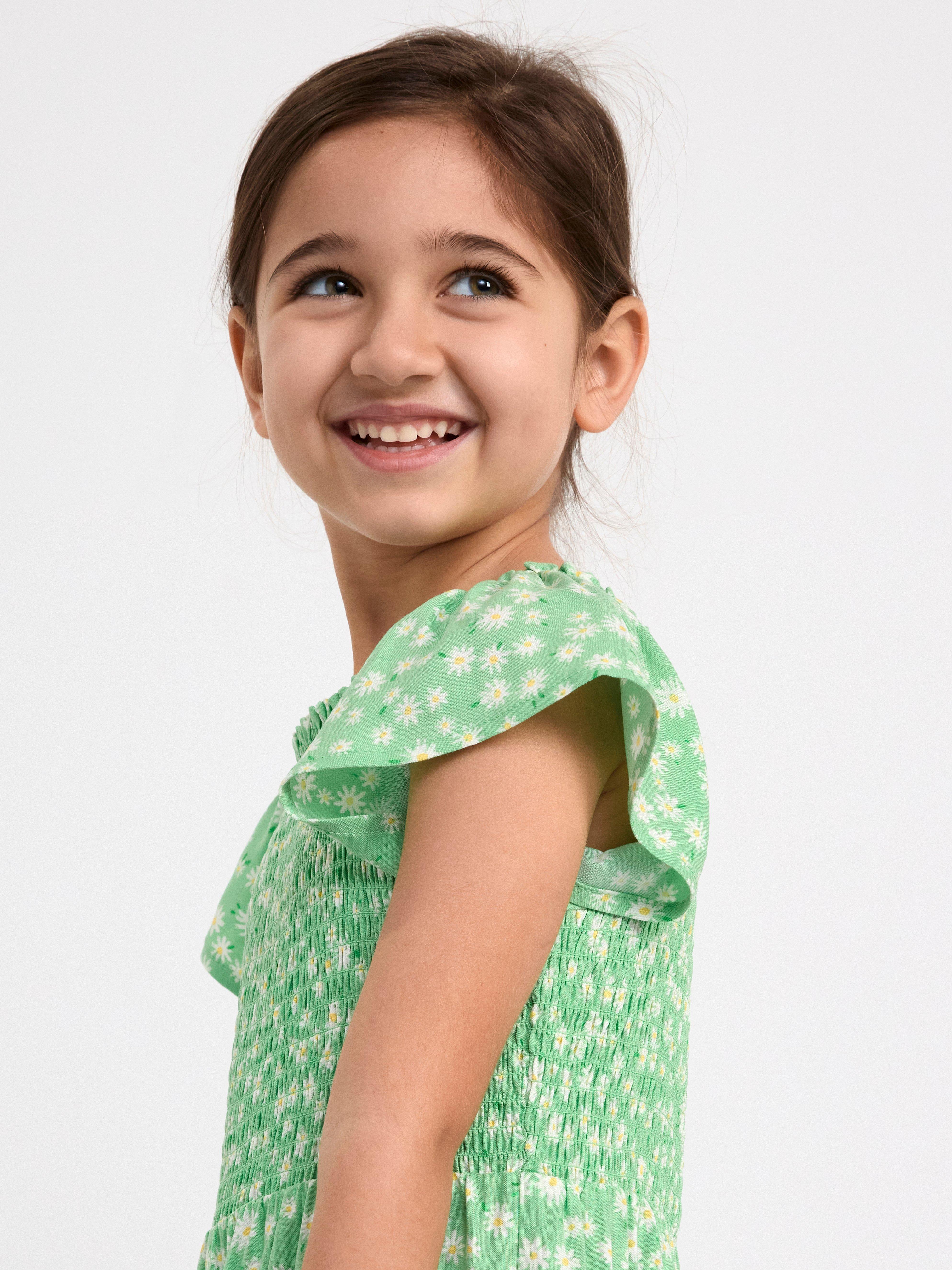 Jumpsuit with smock Green