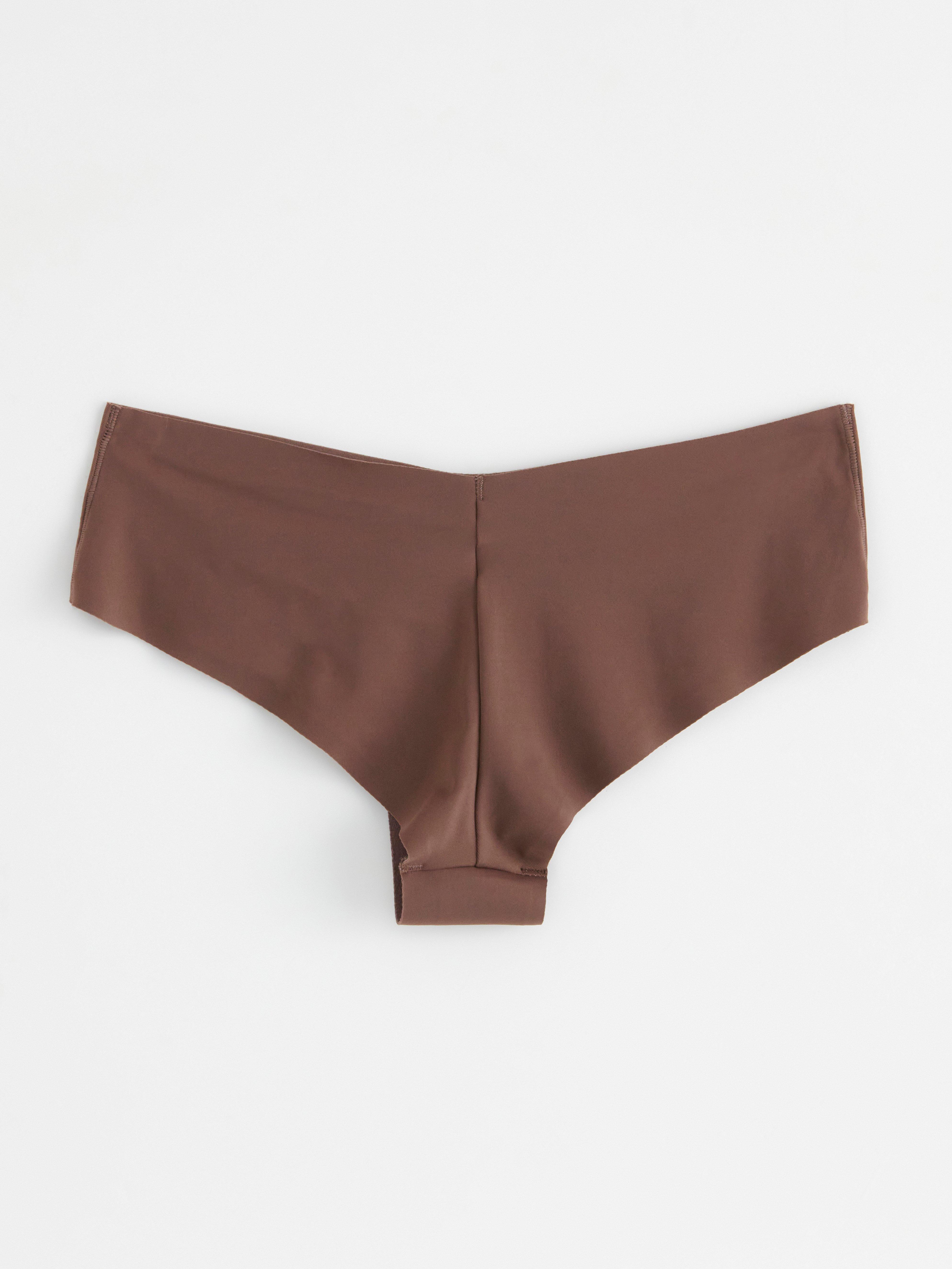 Brazilian regular invisible briefs Dark Dusty Brown
