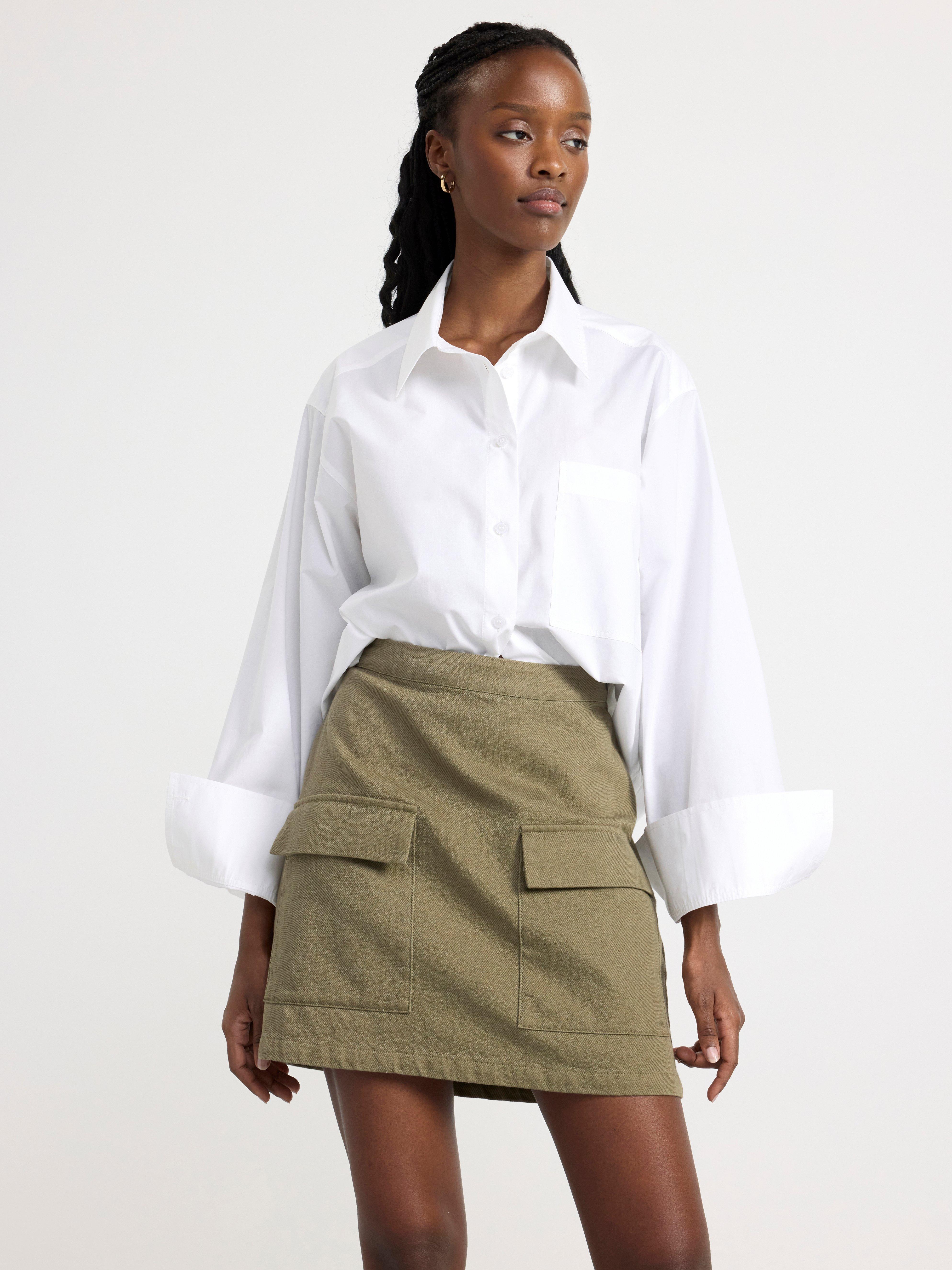 Cargo miniskirt green