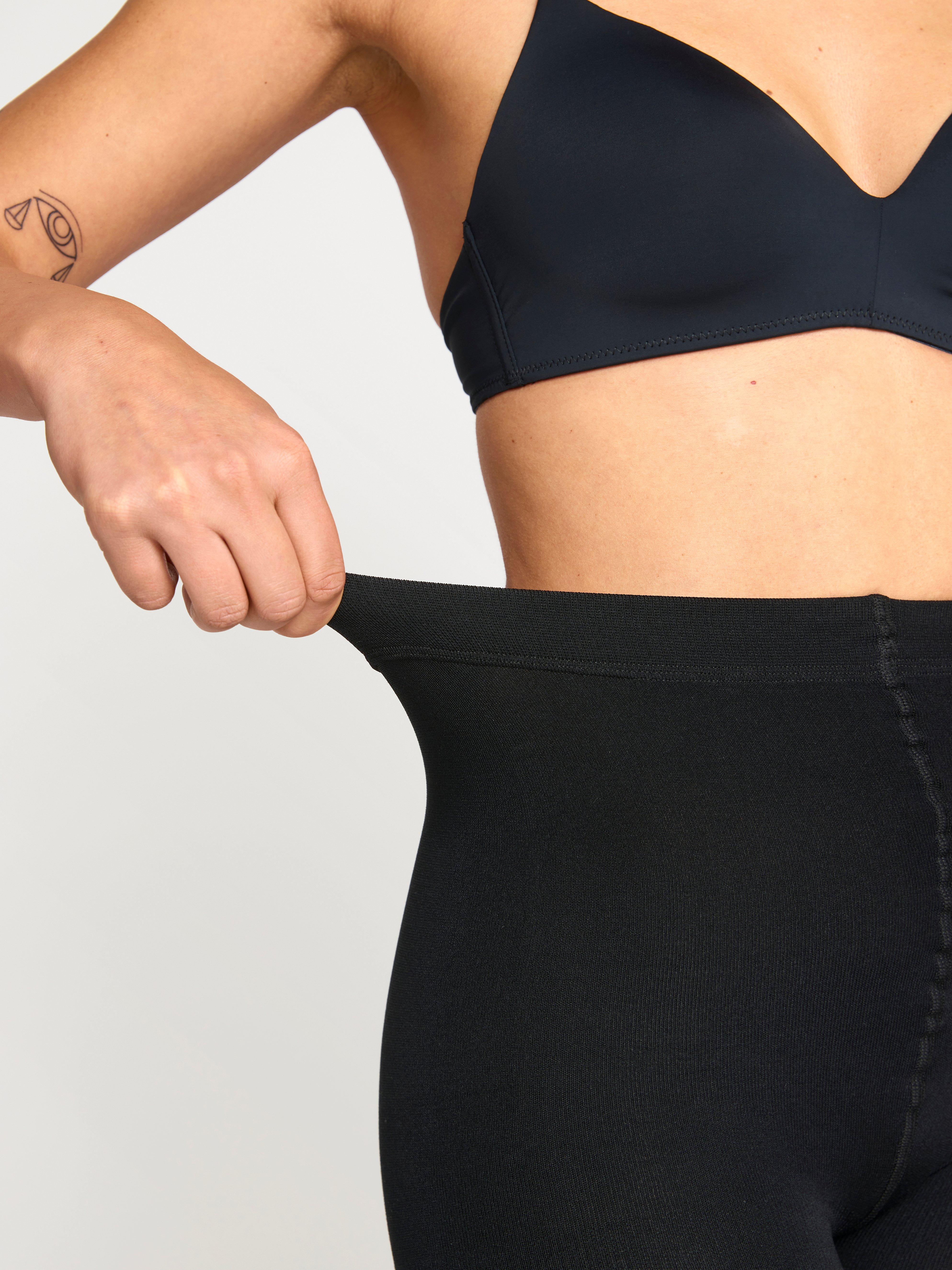 Leggings with brushed inside Black