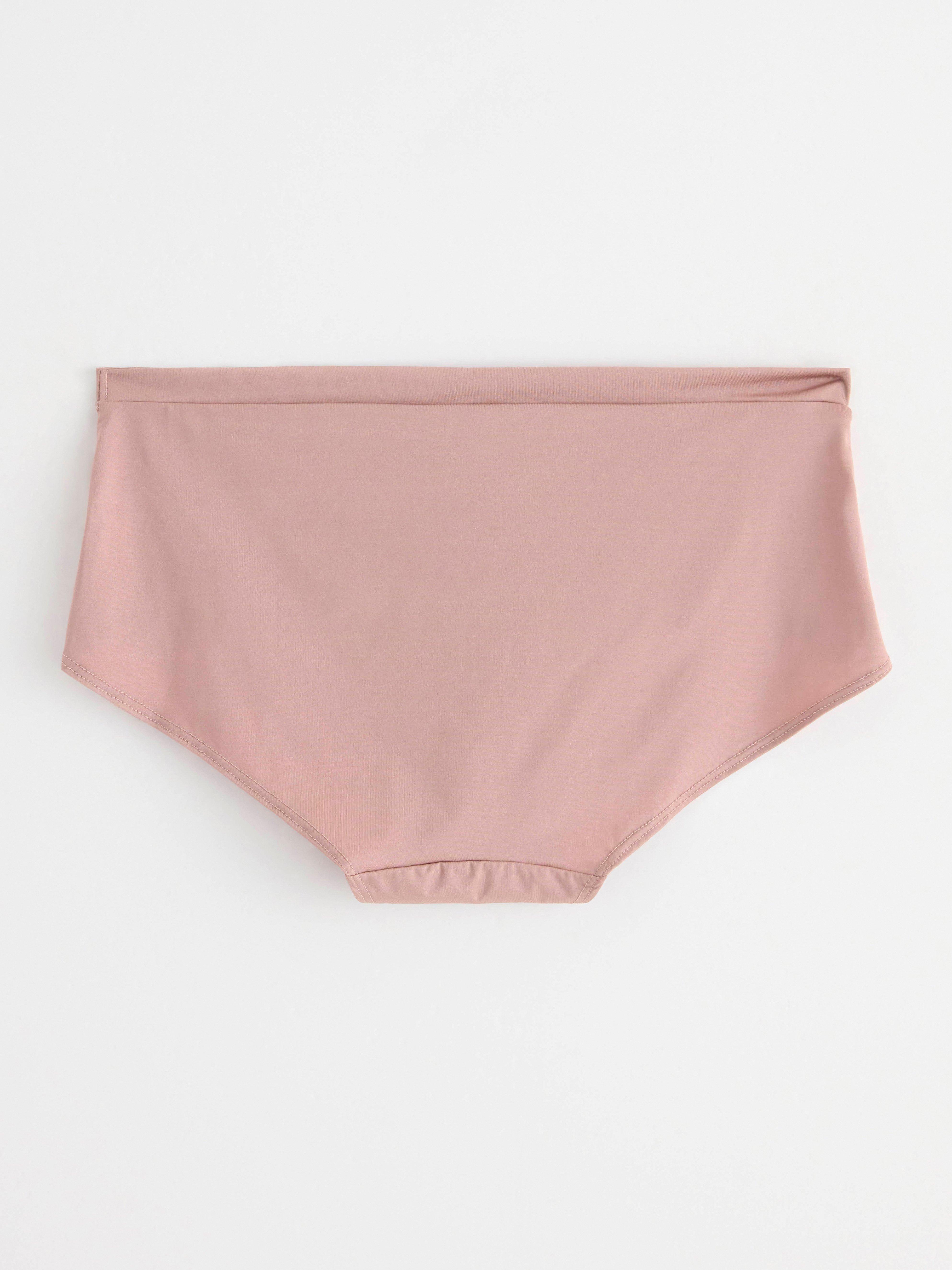 Regular waist brief with lace Light Dusty Pink