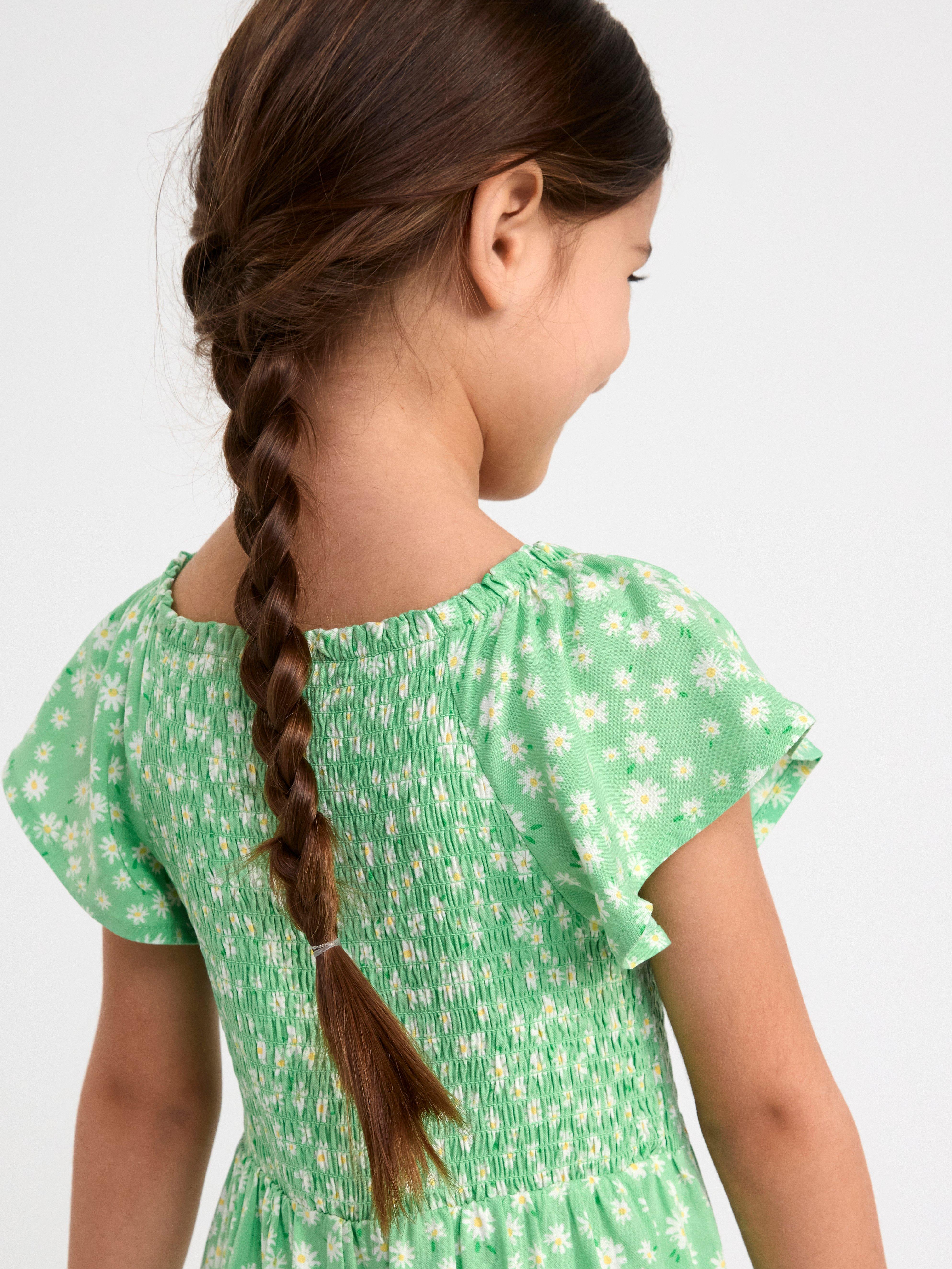 Jumpsuit with smock Green