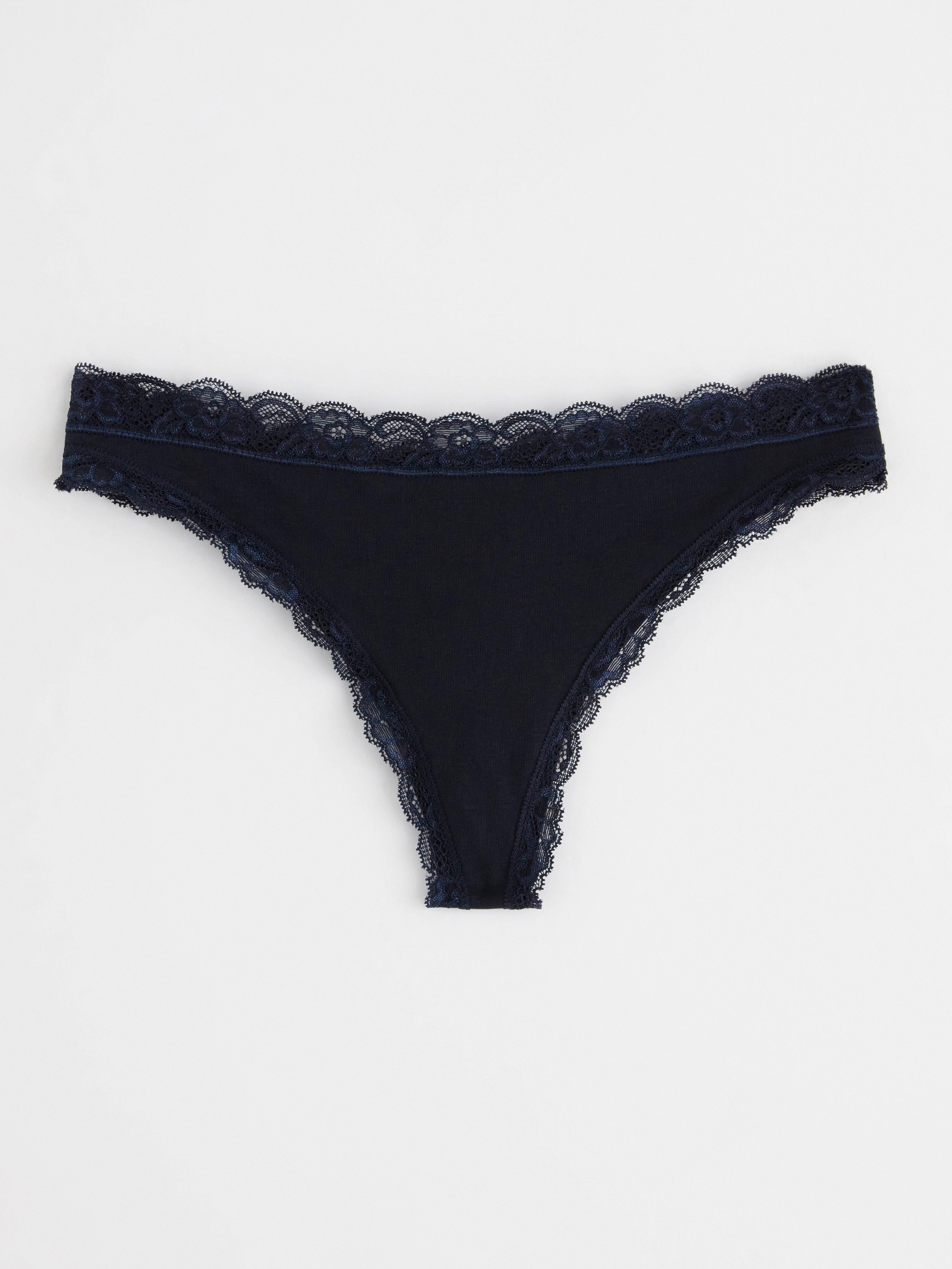 Thong with regular waist Navy
